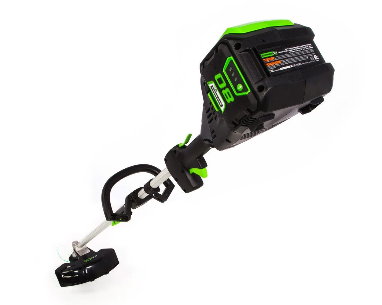 80V 16 Cordless Battery String Trimmer (Attachment Capable) & 8-Inch Edger Attachment Combo Kit w/ 2.0Ah Battery & Charger