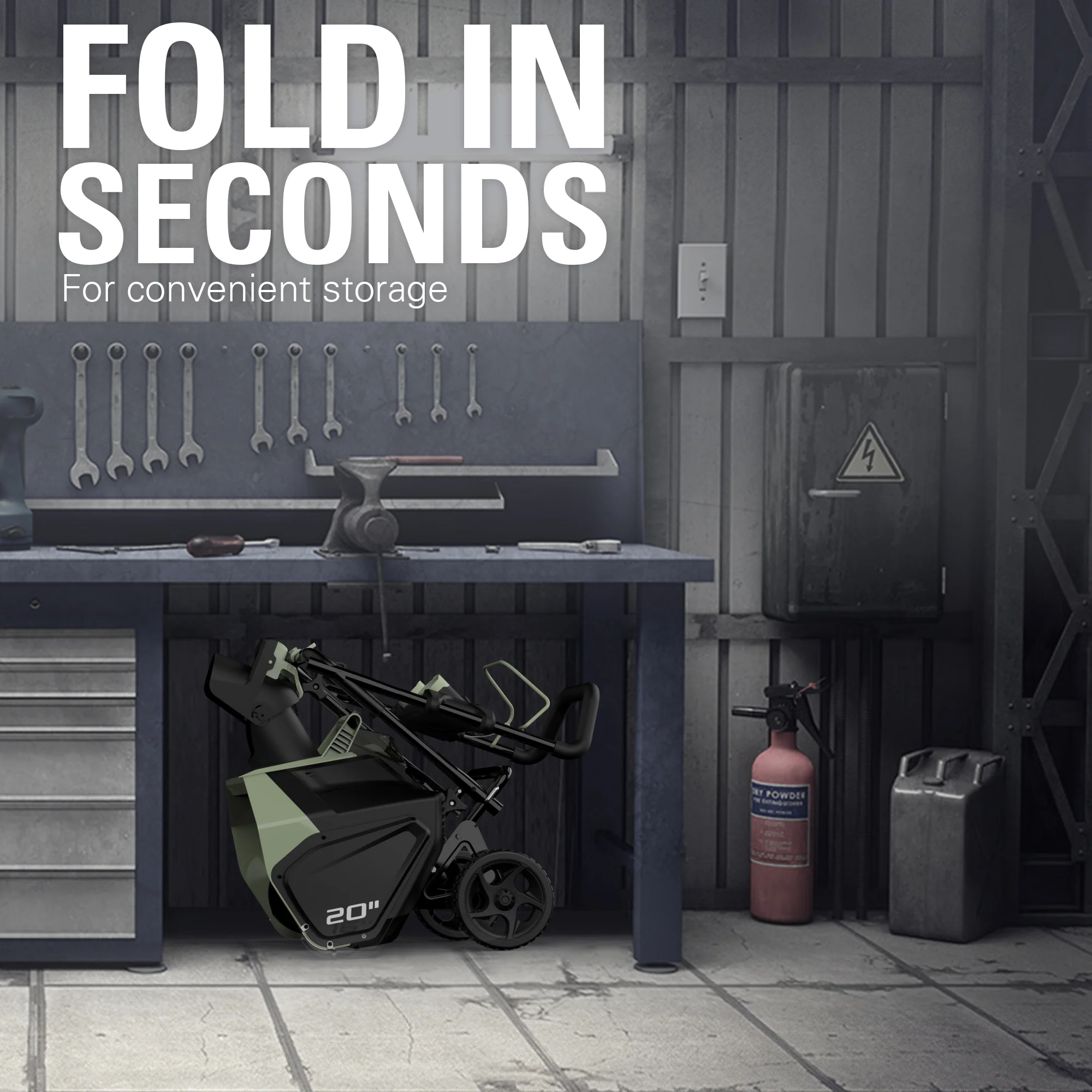 40V 20 Brushless Single-Stage Snow Blower w/ 4.0Ah Battery & Charger