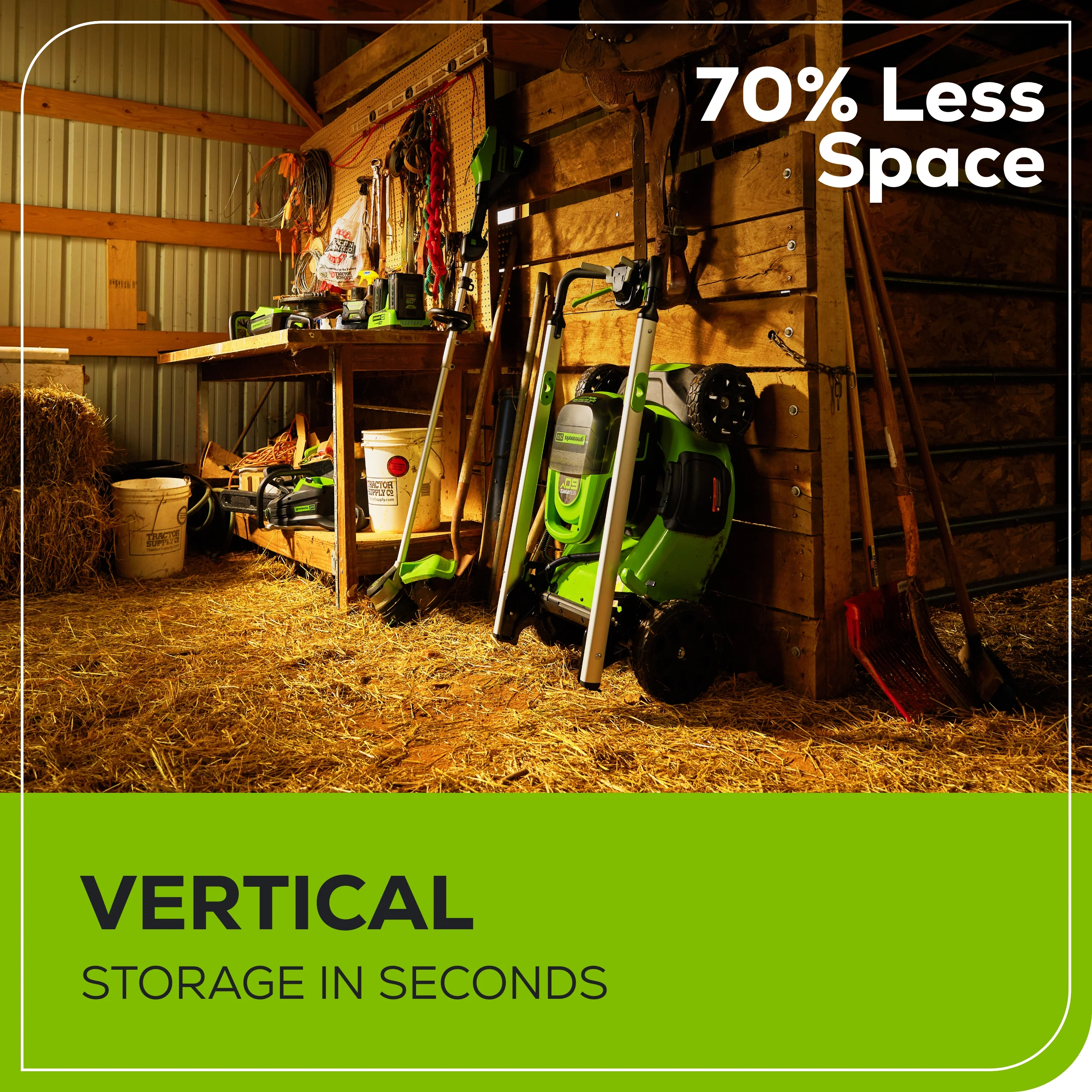 60V 21 Cordless Battery Push Lawn Mower w/ 5.0Ah Battery & Charger