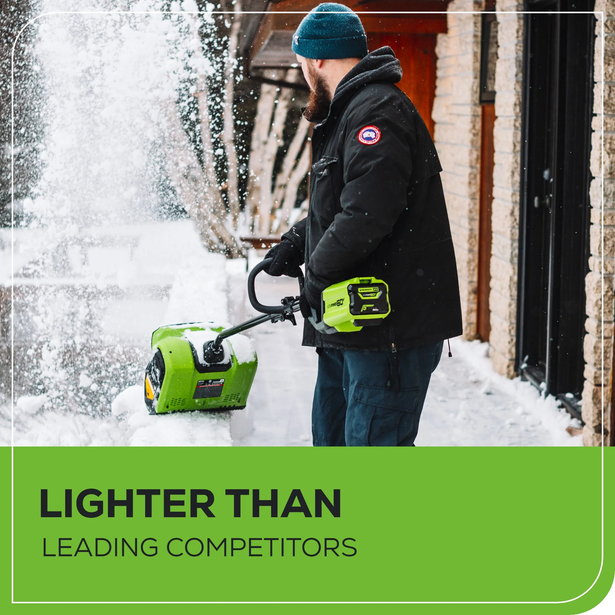 60V 12 Cordless Battery Snow Shovel w/ 4.0Ah Battery & Charger