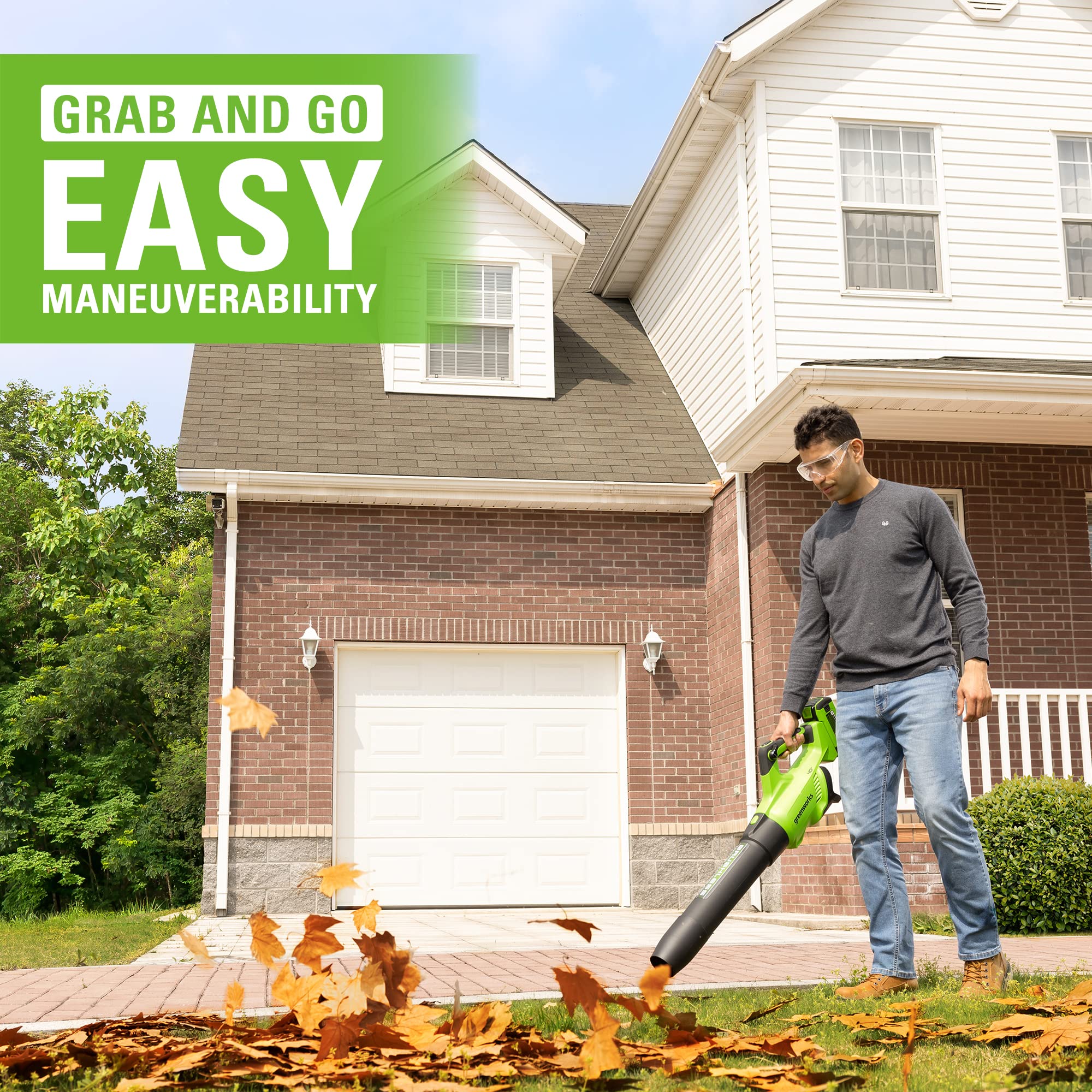 40V Gen 2.5 700 CFM Cordless Battery Brushless Leaf Blower w/ 8.0Ah Battery & Charger