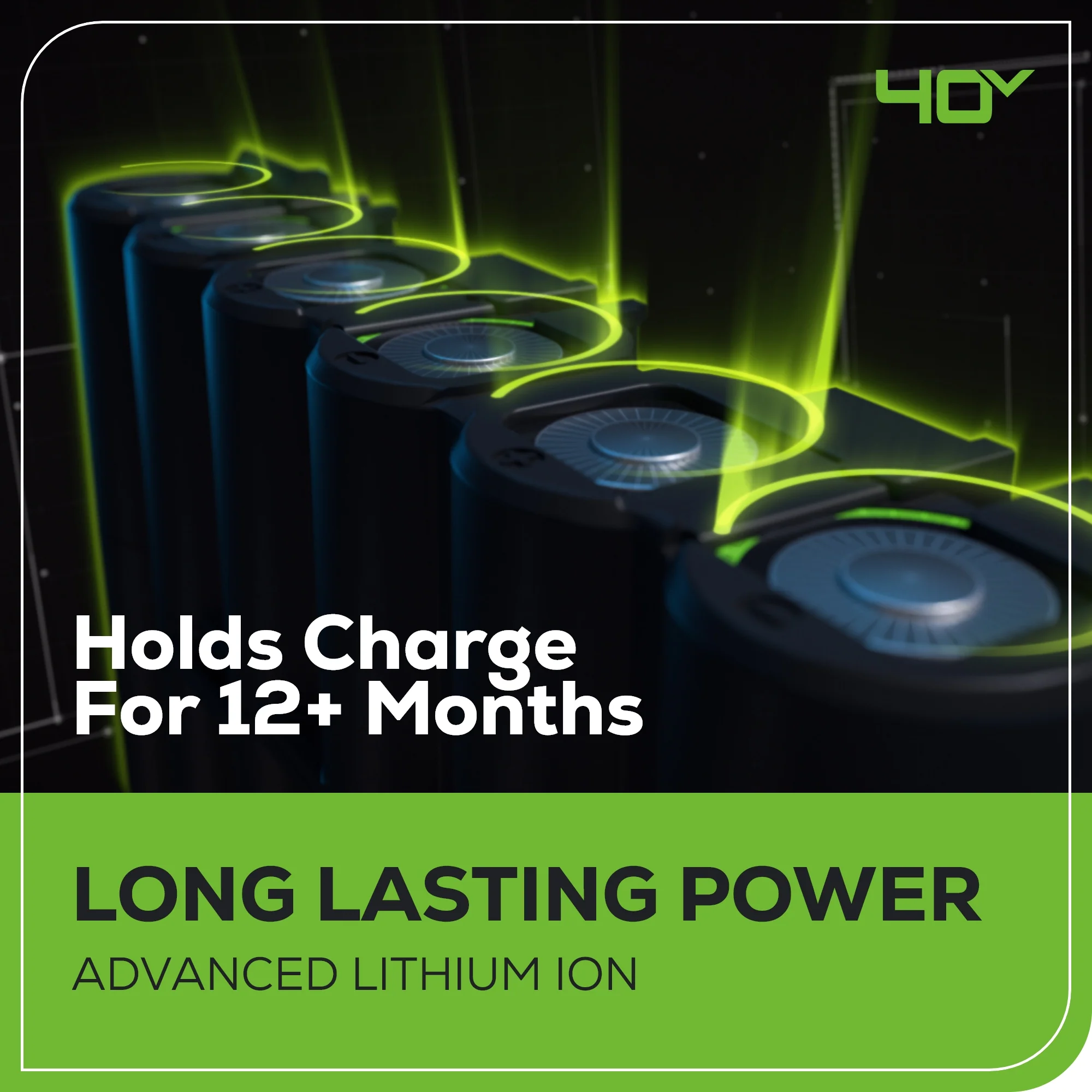 40V 505 CFM Cordless Battery Leaf Blower/Vacuum w/ 5.0Ah Battery & Charger