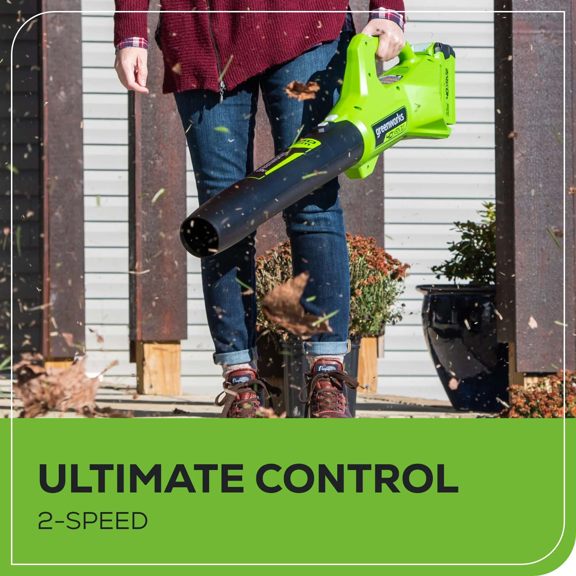 40V 13 Gen 2 String Trimmer & 350 CFM Cordless Battery Leaf Blower Combo Kit w/ (3).065 Spools,(1)2.0 Ah Battery & Charger