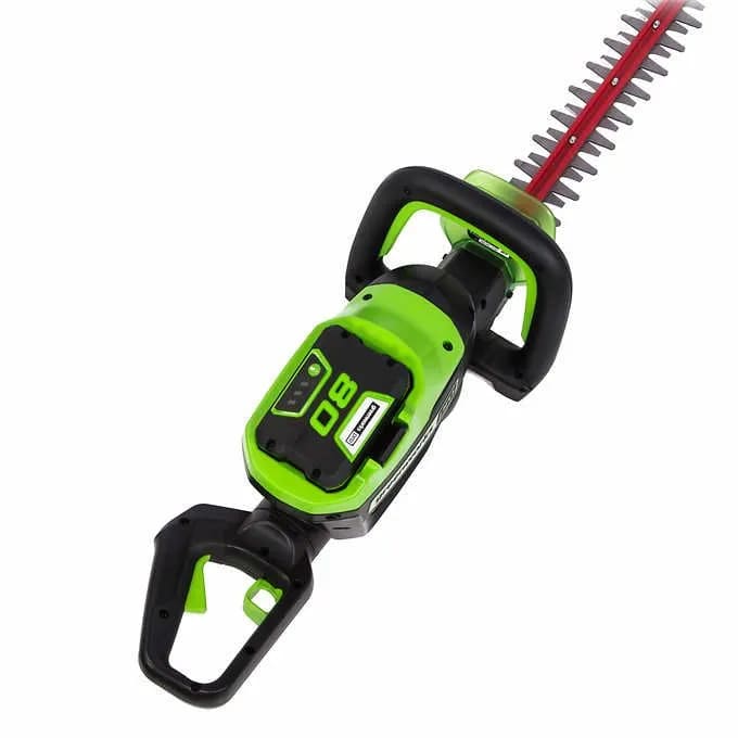 80V 24 Cordless Battery Hedge Trimmer & 20 Pole Hedge Trimmer Combo Kit w/ 2.0 Ah USB Battery & Charger