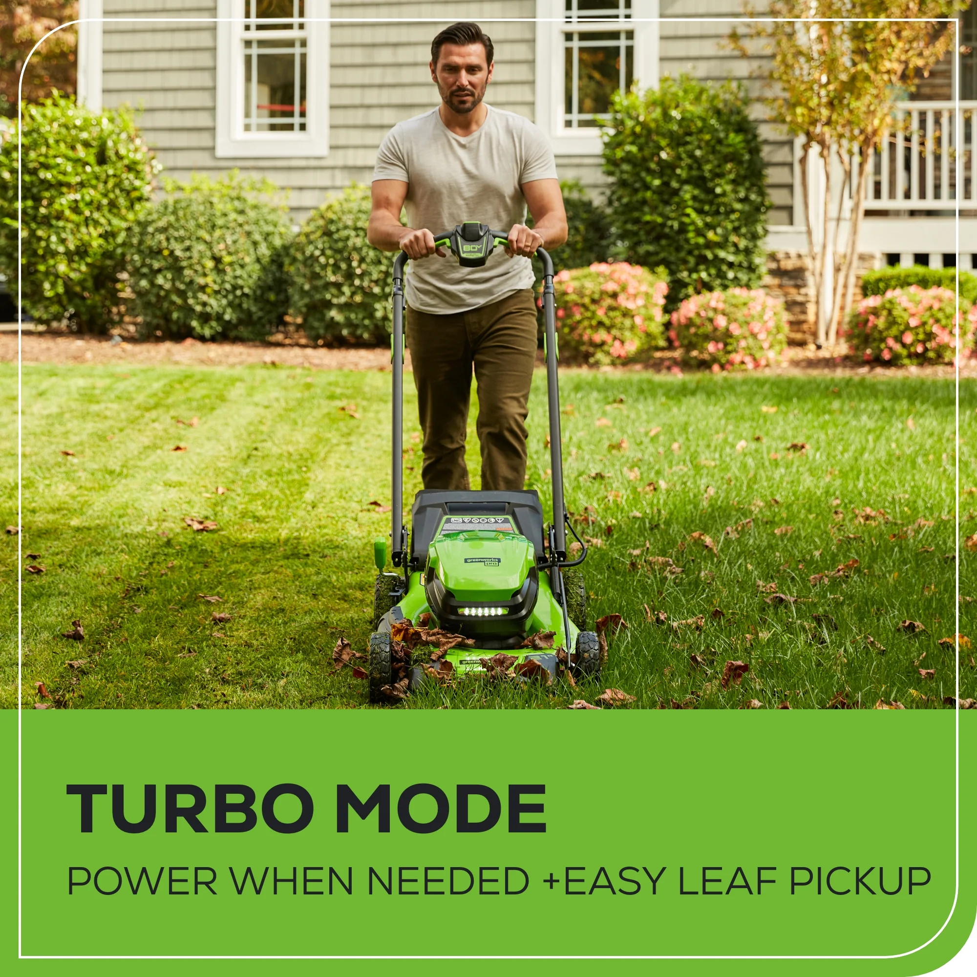 80V 21 Cordless Battery 4-in-1 Self-Propelled Mower w/ (2) 4.0Ah Batteries & Charger