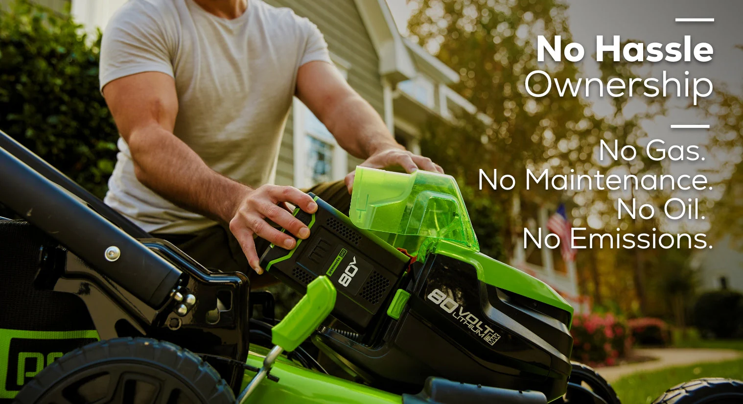 RENEWED 80V 21 Cordless Battery 4-in-1 Self-Propelled Lawn Mower w/ 4.0Ah, 2.0Ah Battery & Rapid Charger