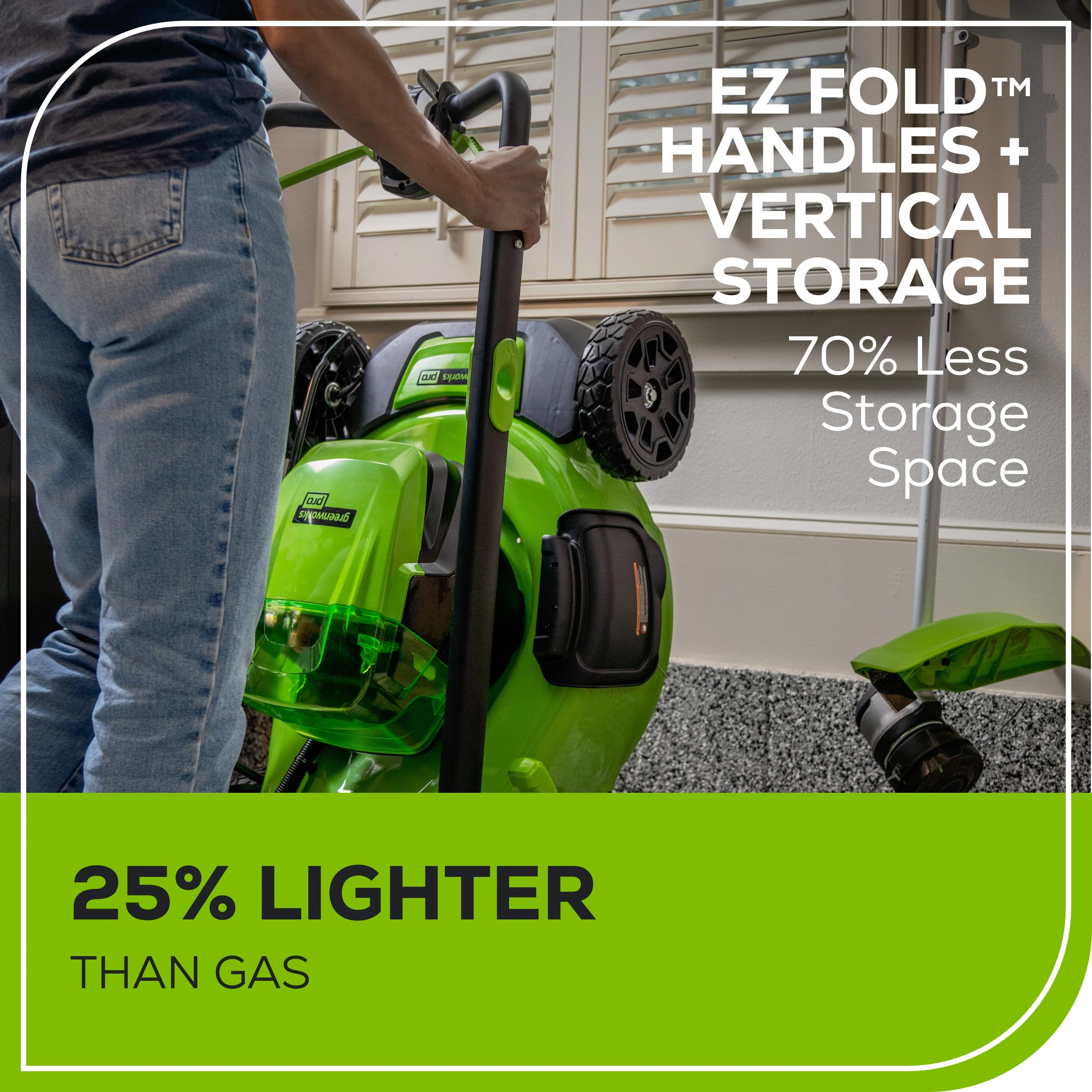 RENEWED 80V 21 Cordless Battery 4-in-1 Self-Propelled Lawn Mower w/ 4.0Ah, 2.0Ah Battery & Rapid Charger