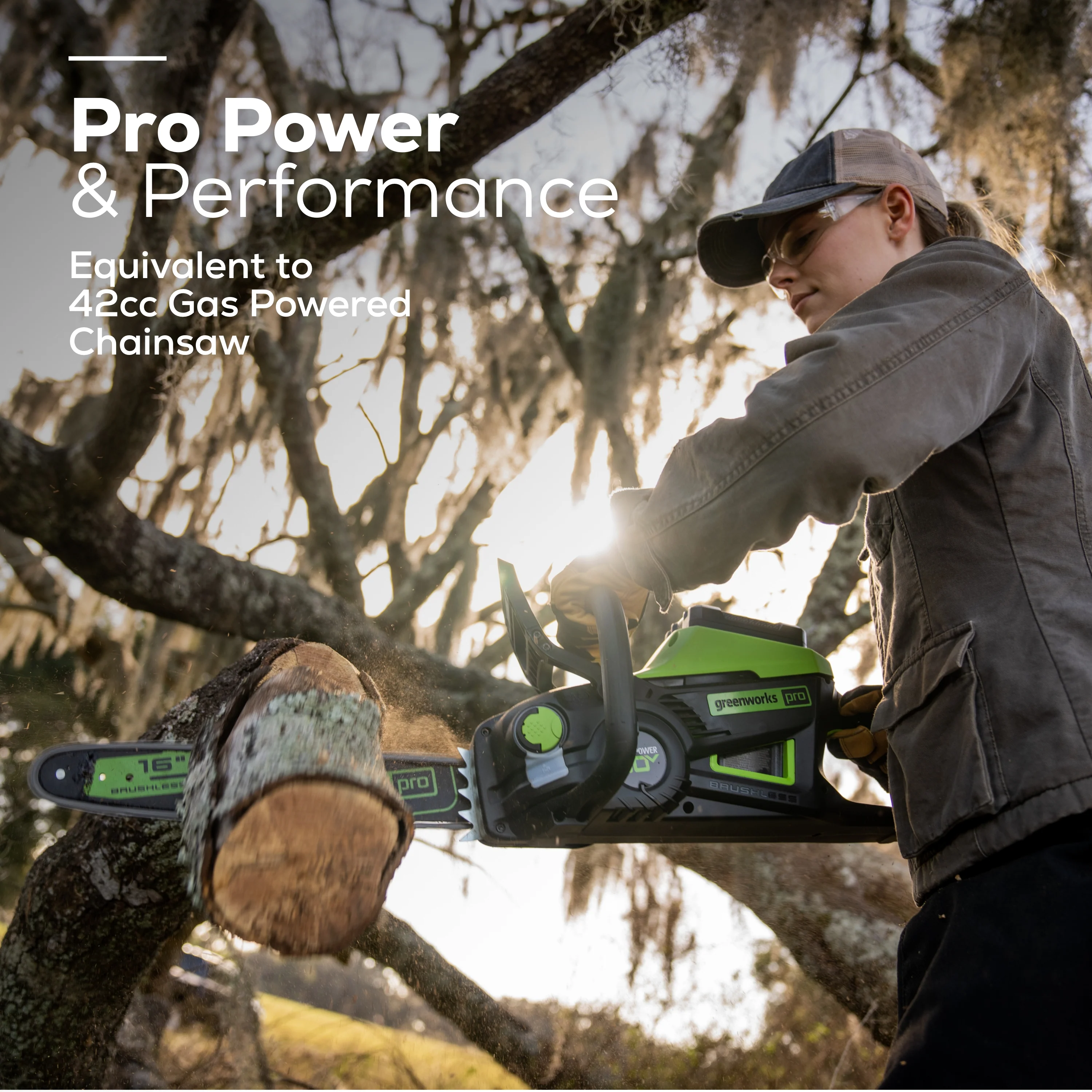 80V 16 2.0kW Cordless Battery Chainsaw (Tool Only)