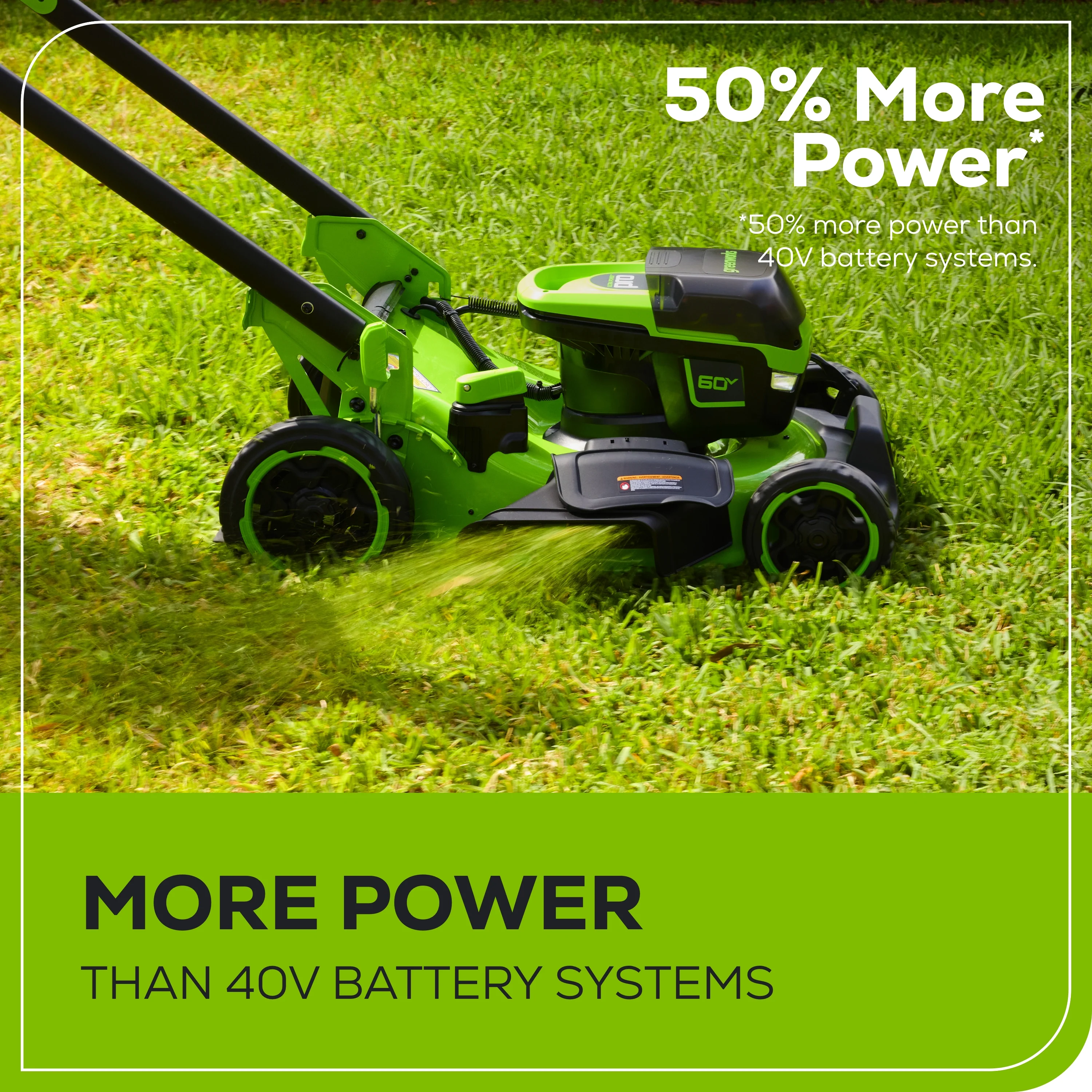 60V 22 Cordless Battery Push Lawn Mower w/ 5.0Ah Battery & Charger
