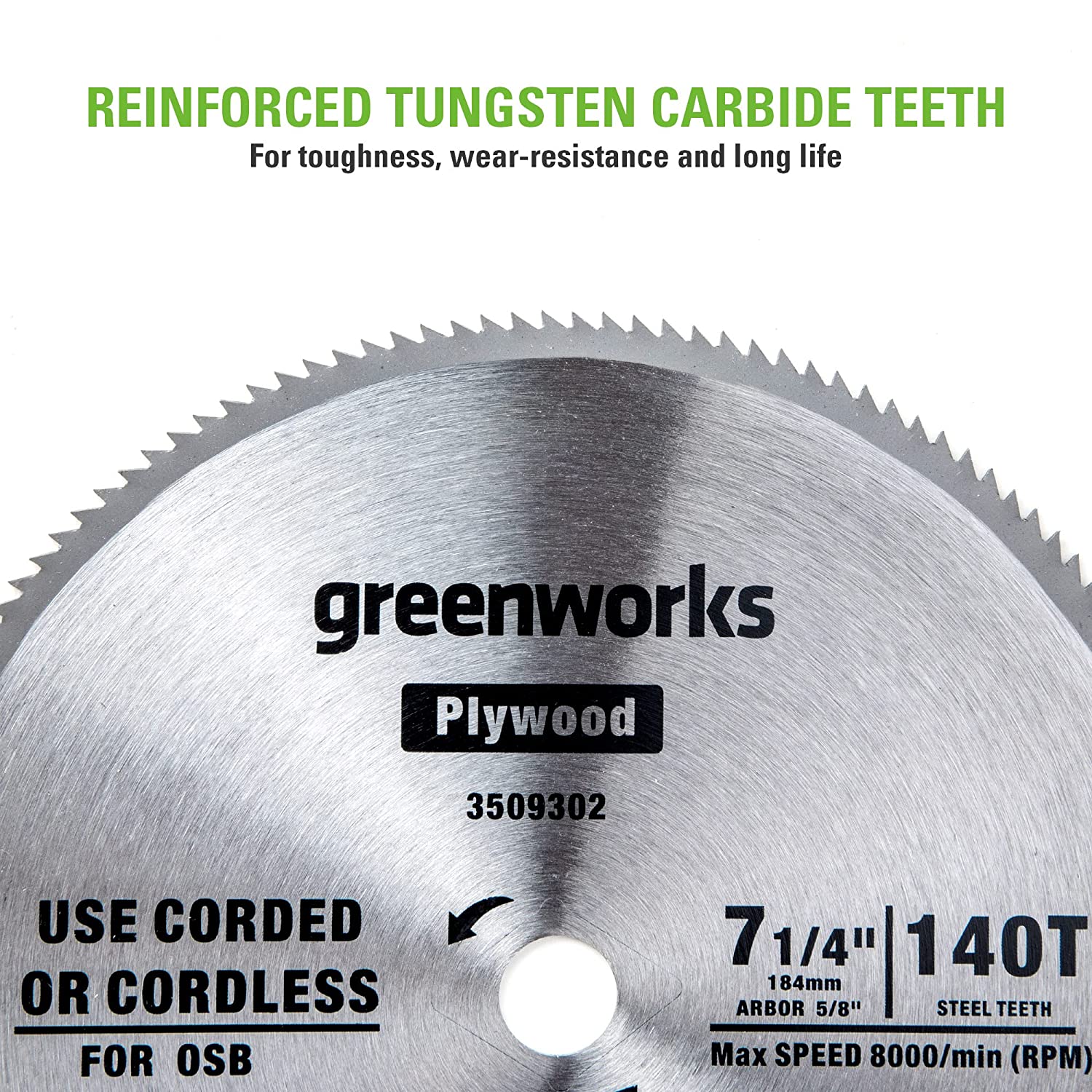 Greenworks 24V 7-1/4  140T Circular Saw Blades
