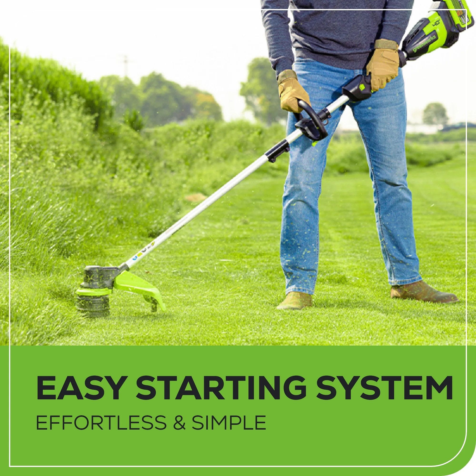 40V 17 Cordless Battery String Trimmer (Tool Only)