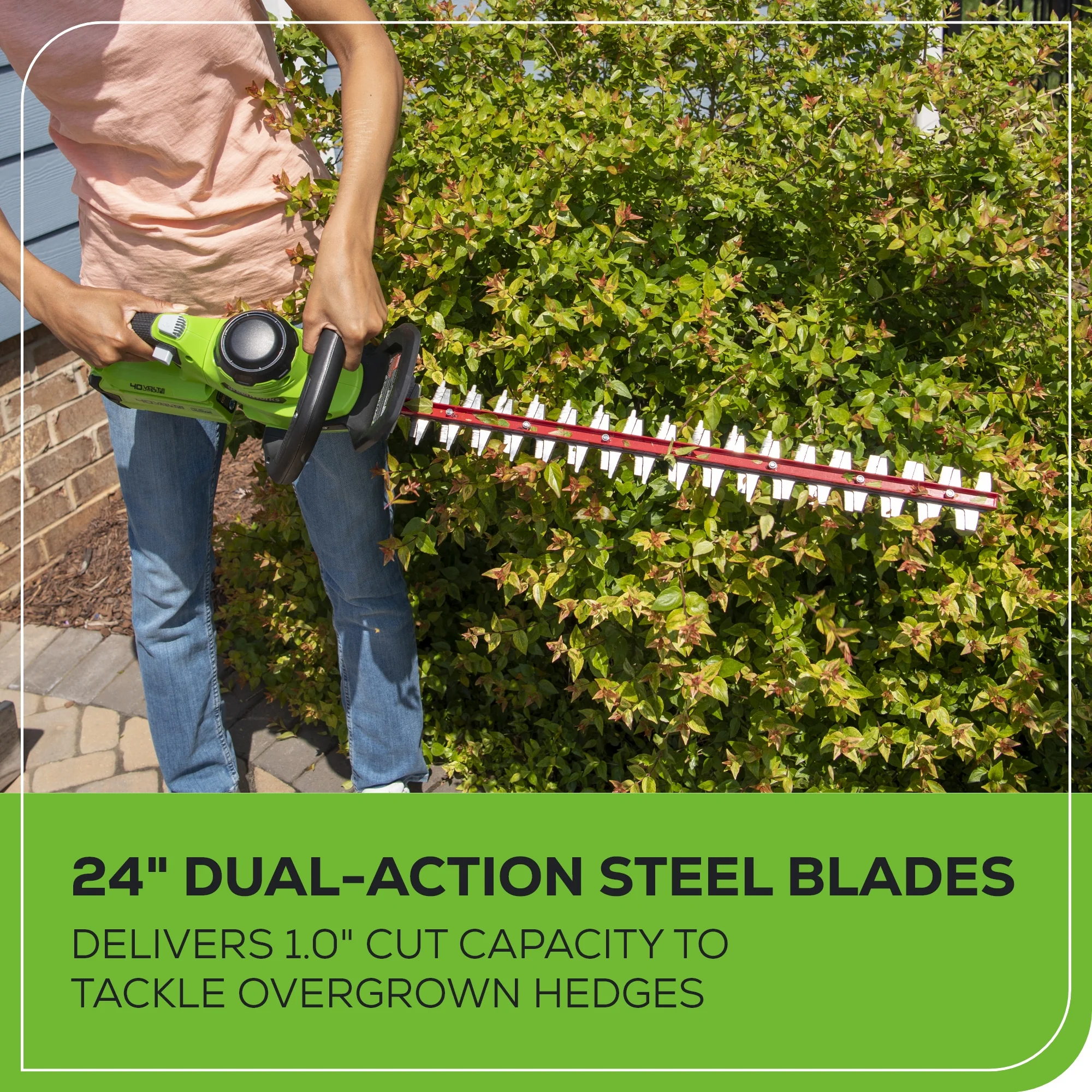 40V 24 Cordless Battery Hedge Trimmer (Tool Only)
