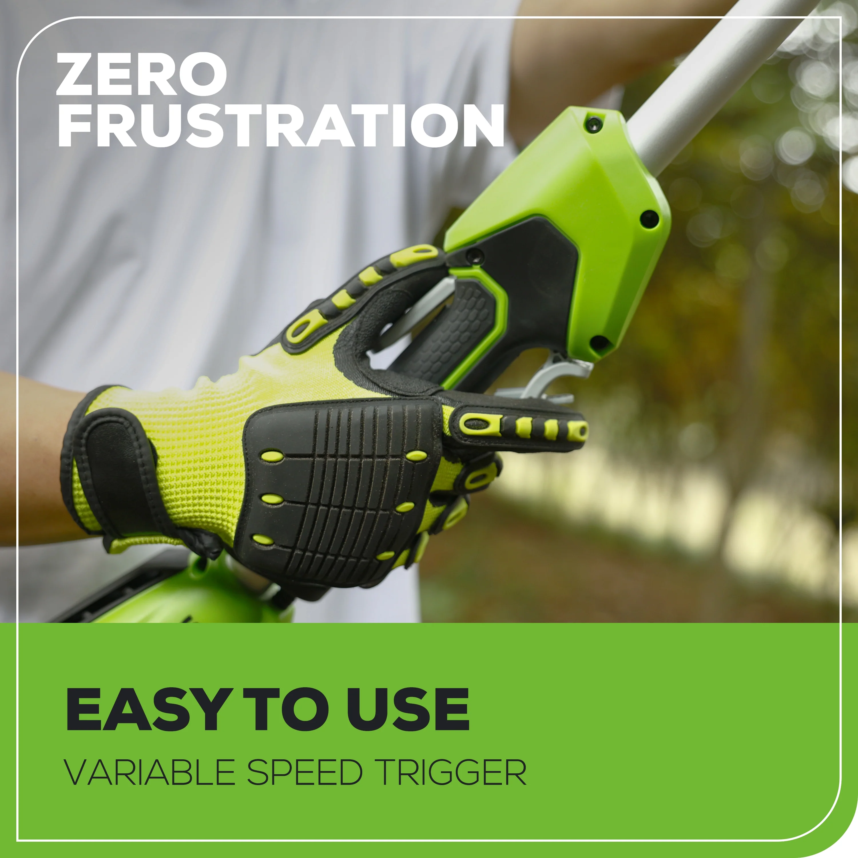 24V 8 Cordless Battery Pole Saw w/ 2.0 Ah Battery & Charger