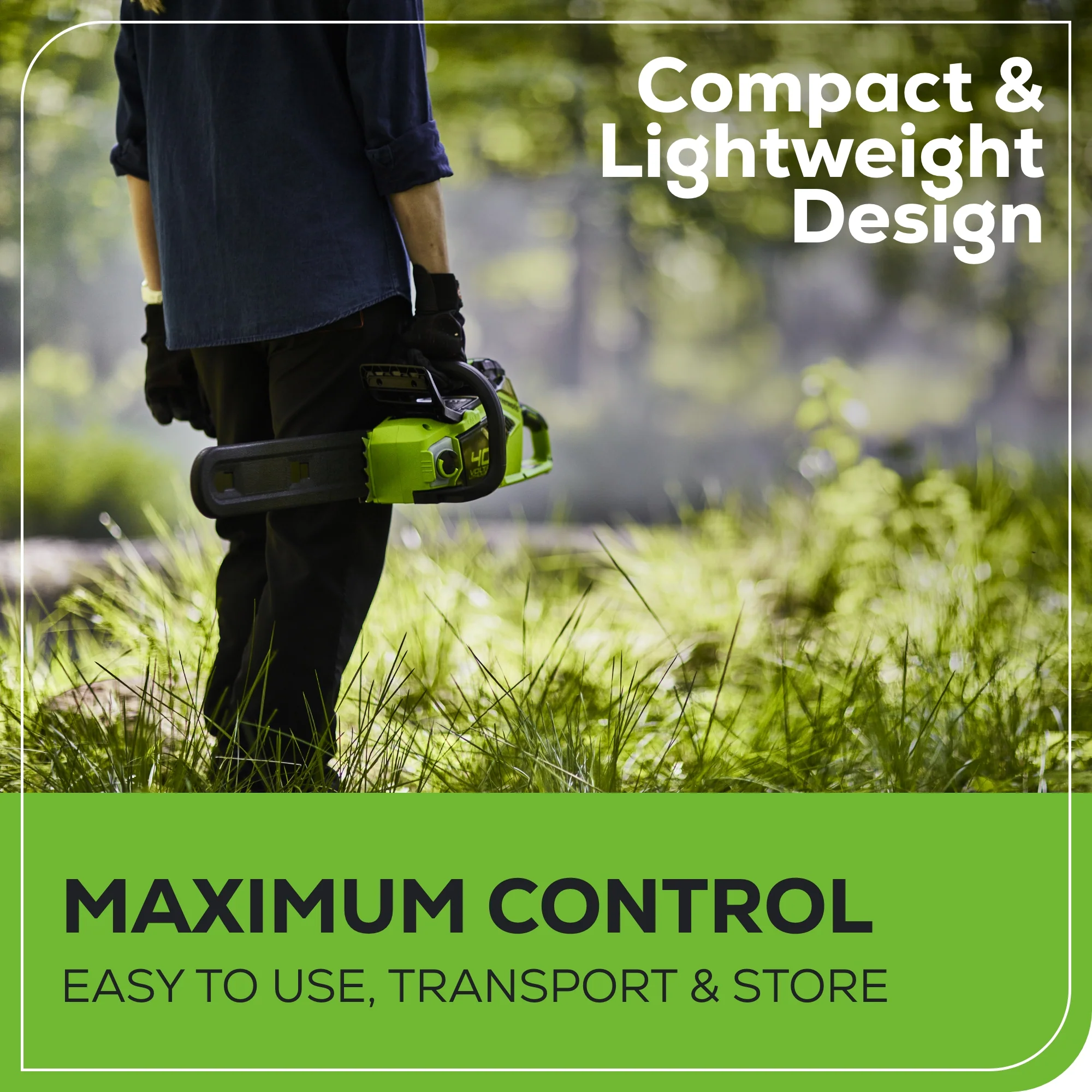 40V 16 Cordless Battery Chainsaw (Tool Only)