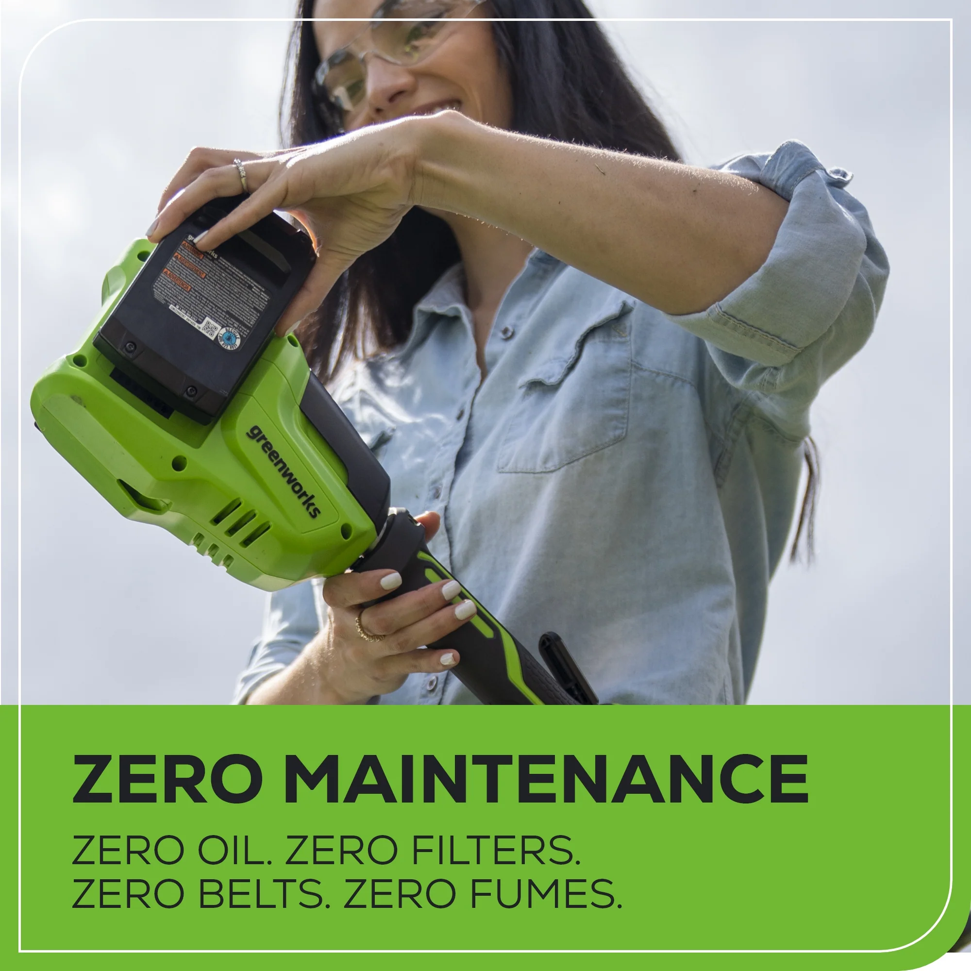 48V (2x24V) 15 Cordless Battery Load N' Go™ String Trimmer w/ (2) 4.0Ah USB Batteries & Charger