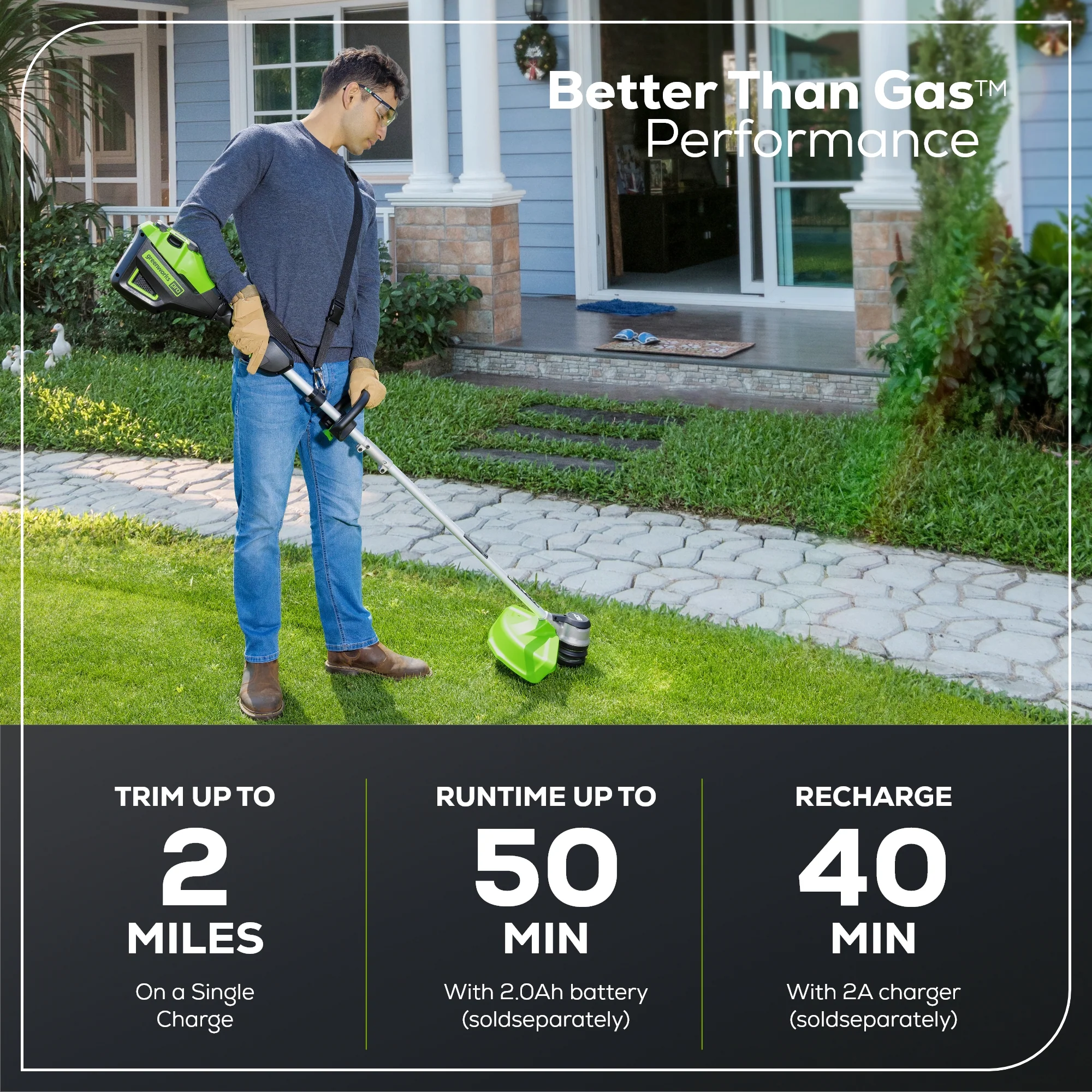 80V 16 GEN 2 Cordless Battery Brushless String Trimmer( .095 line) (Tool Only)