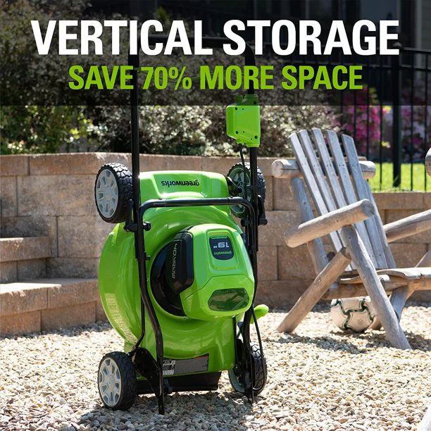 40V 19 Cordless Battery Push Mower w/ 4.0Ah USB Battery & Charger