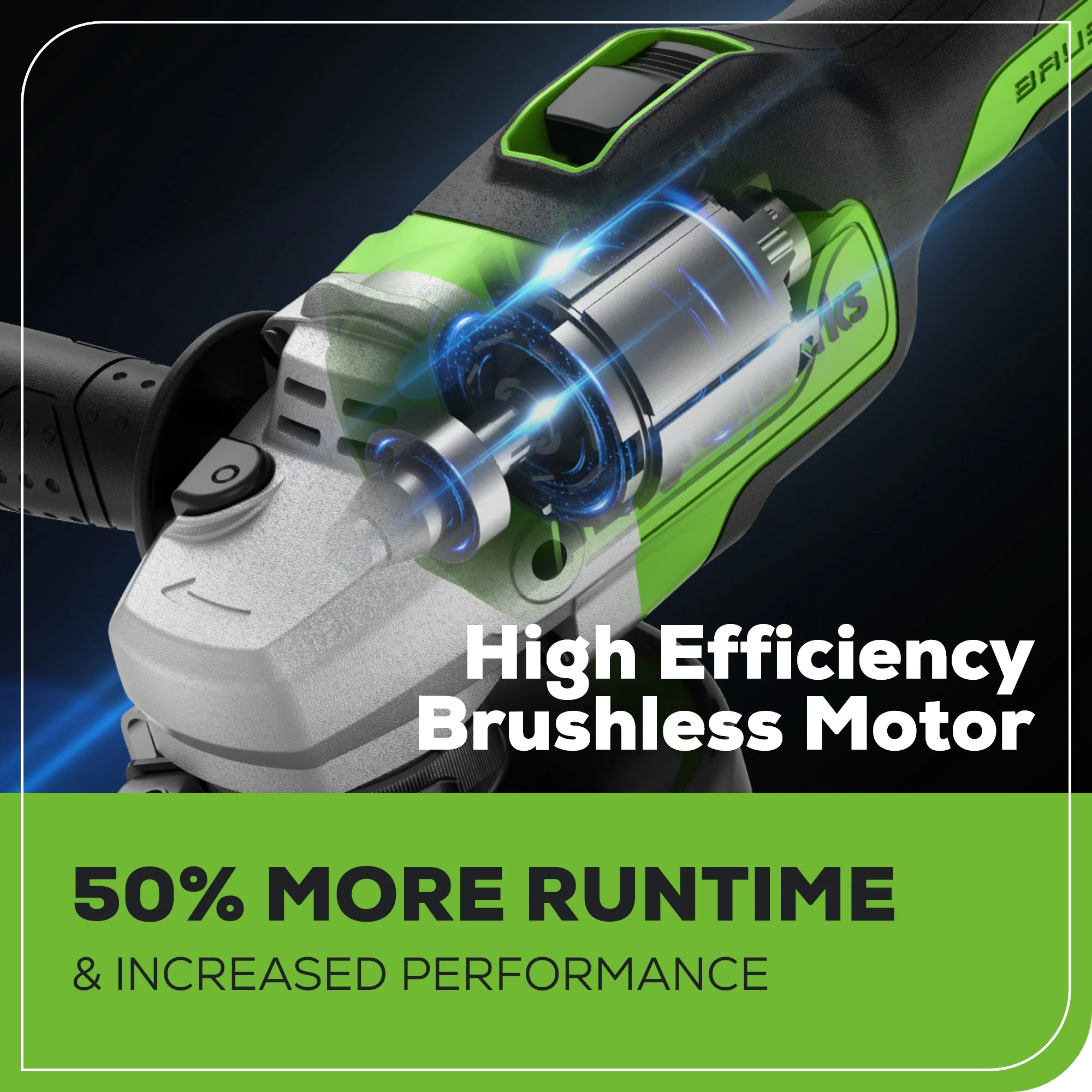 24V 4.5 Cordless Battery Angle Grinder (Tool Only)