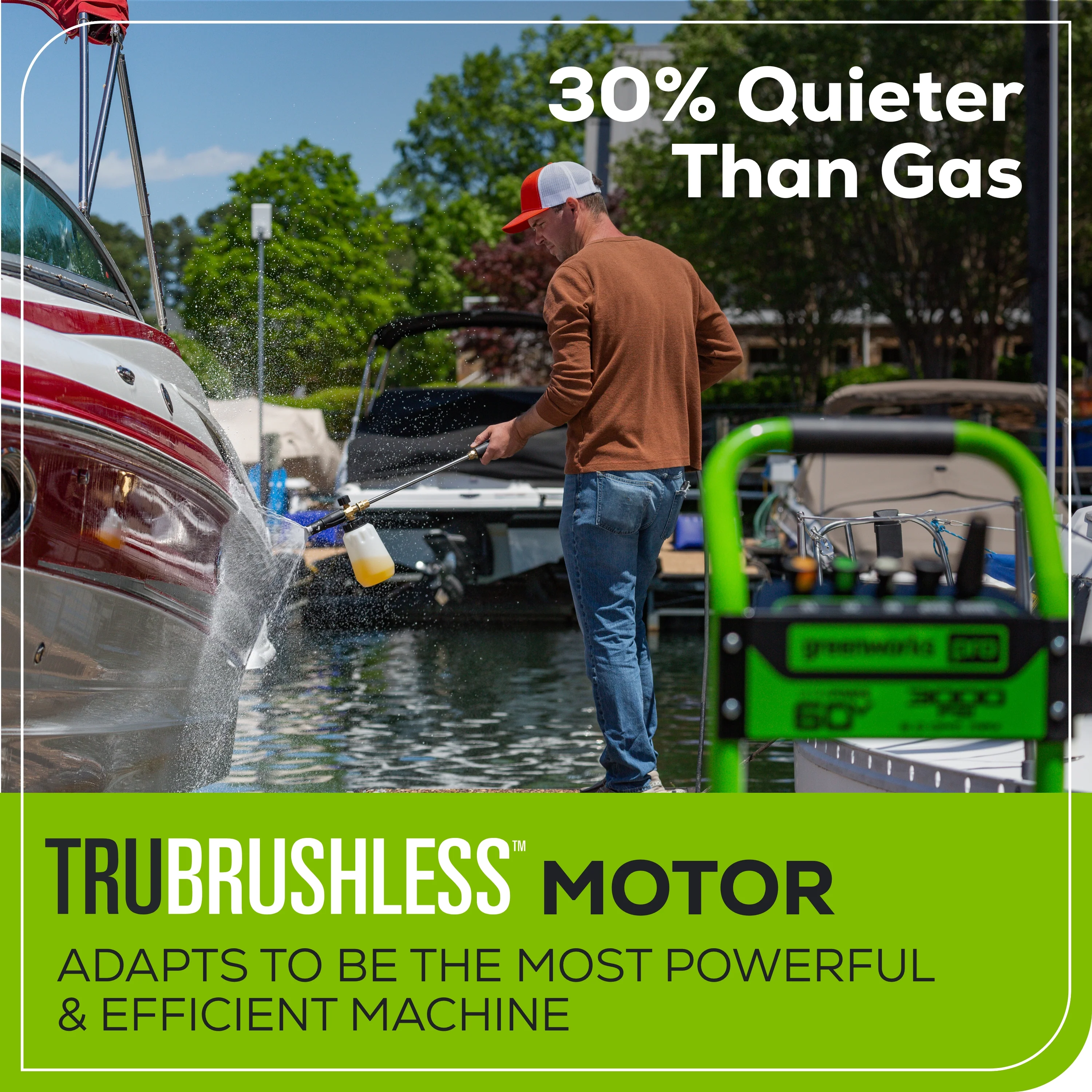 60V 3000-PSI 2.0 GPM Electric Pressure Washer w/ (2) 4.0Ah Batteries & Rapid Charger