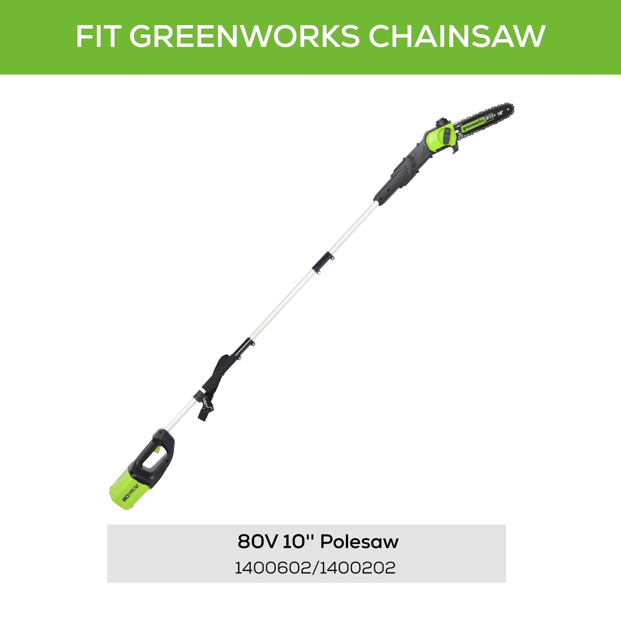 10 Pole Saw Chain w/ 1/4 Pitch,  .050 Chain Gauge & 58 DL