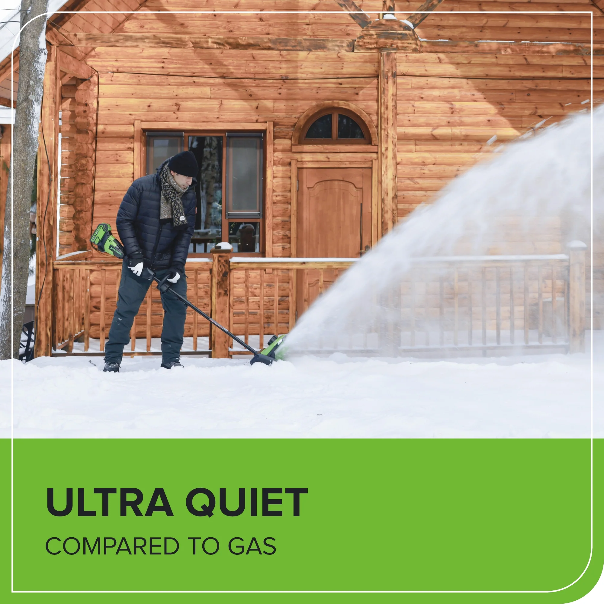 40V 12 Cordless Battery LED Snow Shovel w/ Directional Vanes, 4.0Ah Battery and Charger