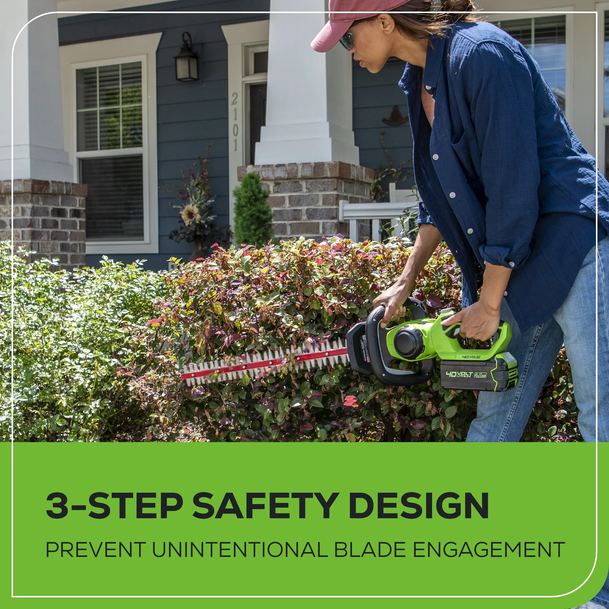 40V 24 Cordless Battery Hedge Trimmer (Tool Only)