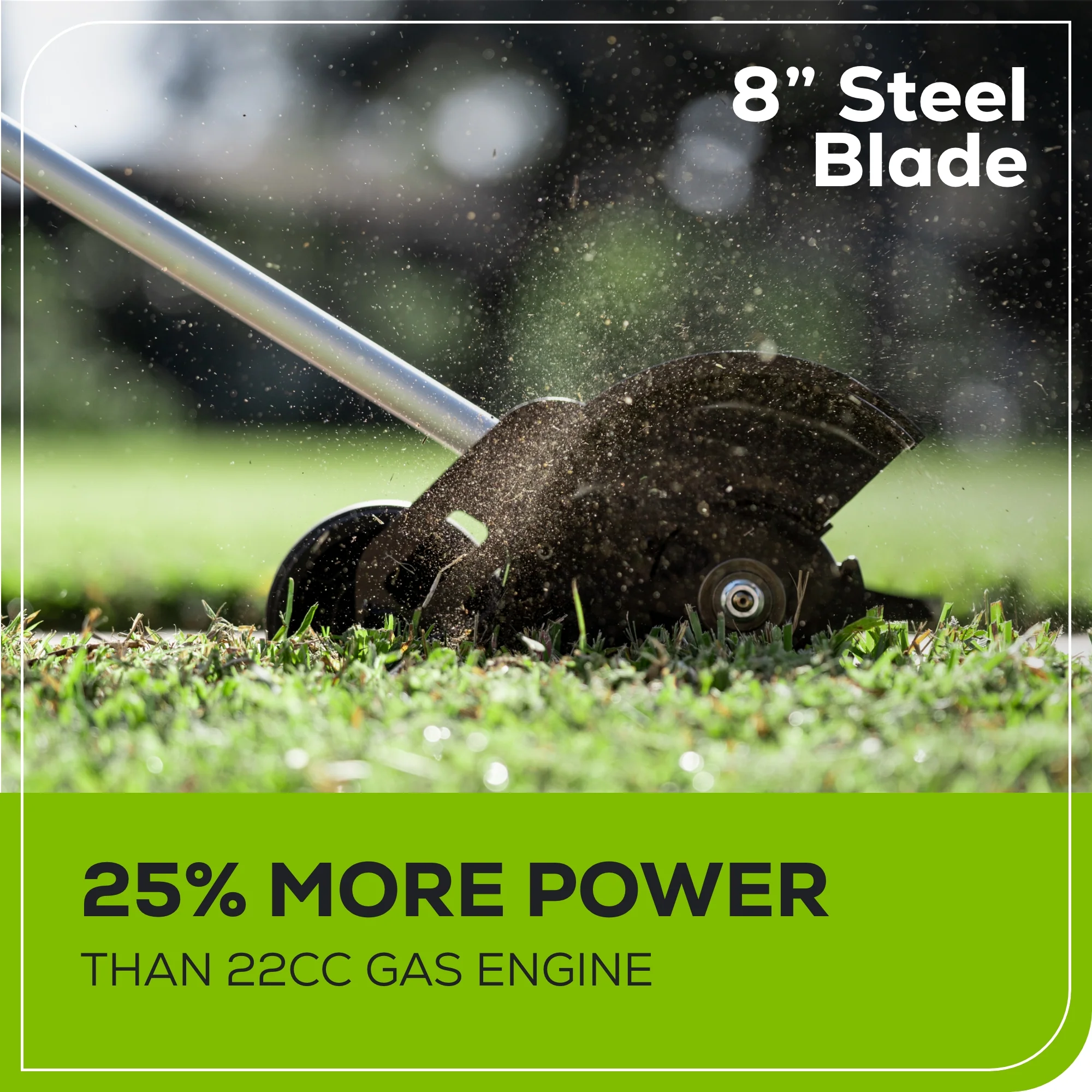 60V 8 Cordless Battery Edger w/ 2.0Ah Battery & Charger