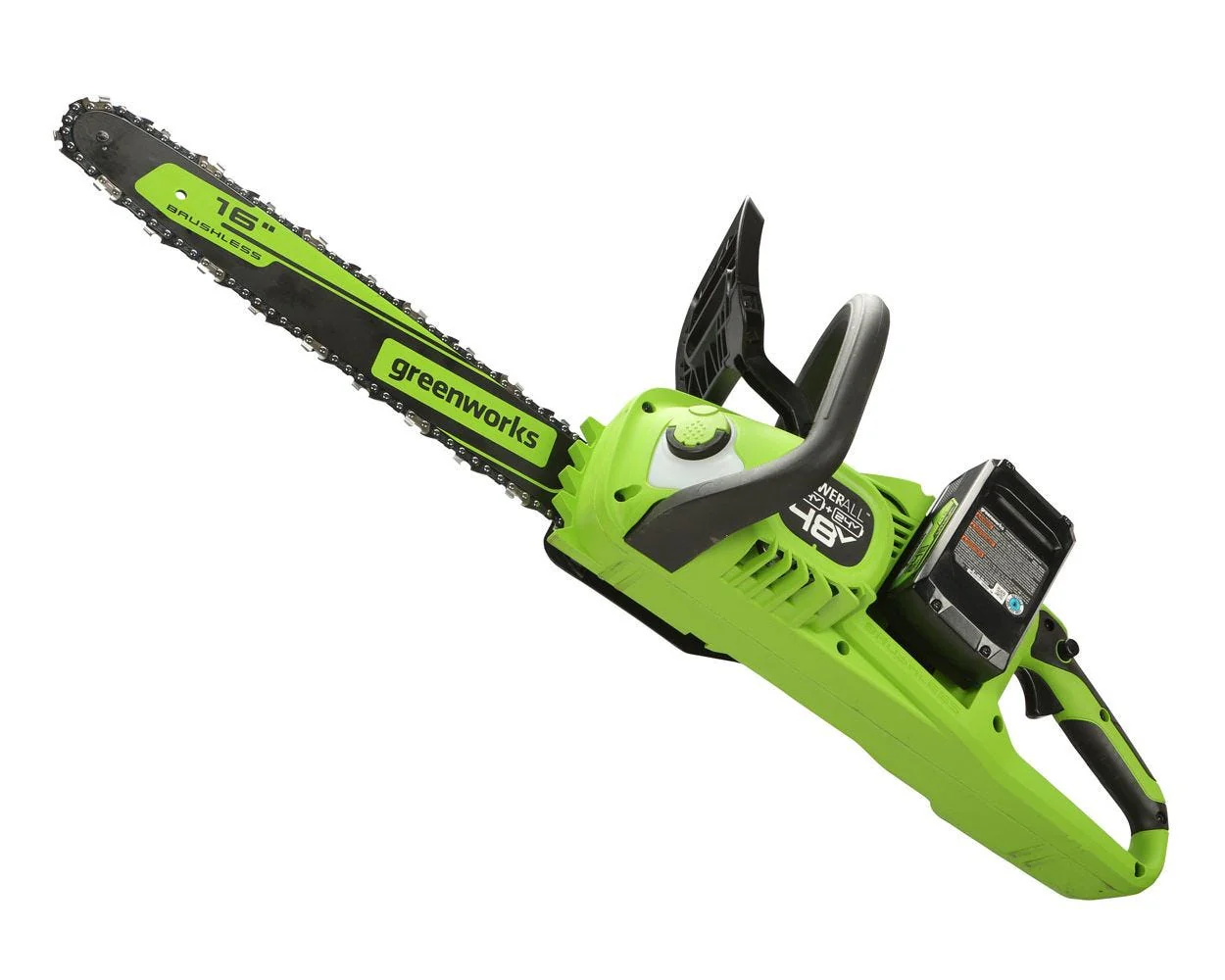 48V (2x24V) 16 Cordless Battery Chainsaw w/ Two (2) 4.0Ah USB Batteries & Dual Port Charger