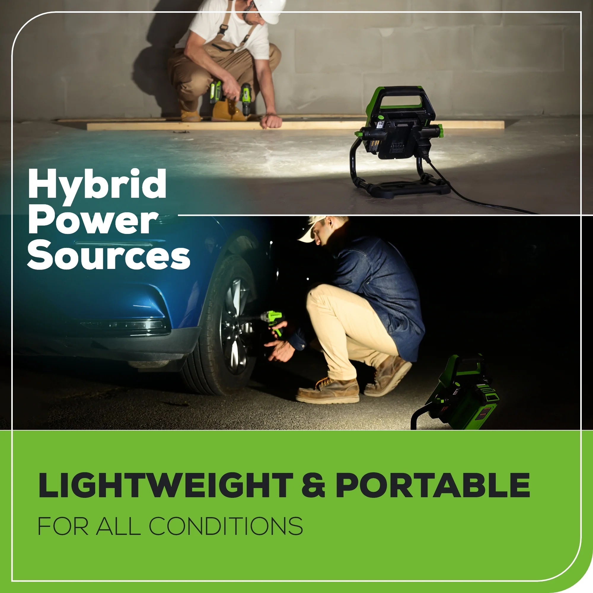 40V AC/DC 2000 Lumen LED Work Light (Tool Only)