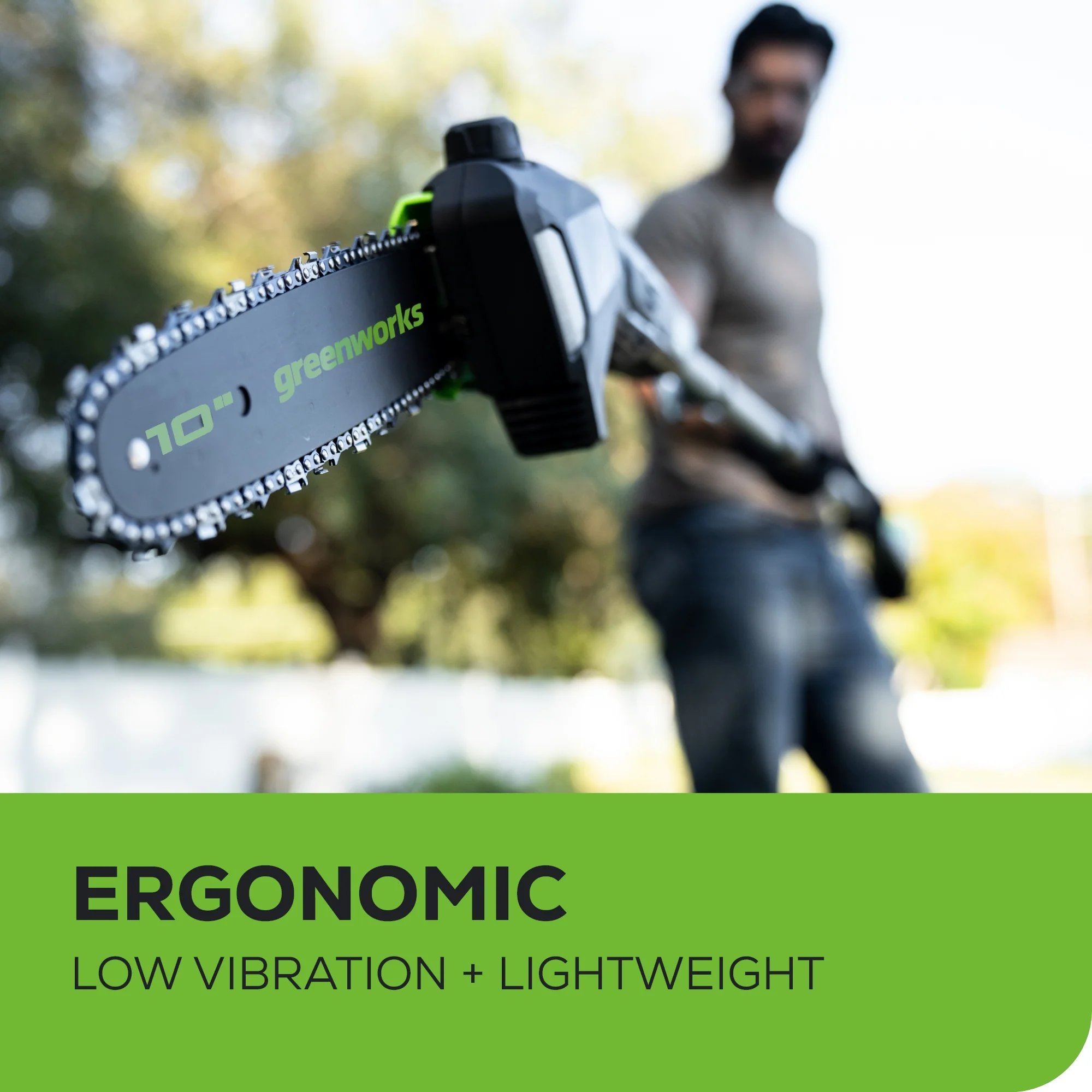 80V Pro 10 Cordless Battery Pole Saw w/ 2.0Ah Battery & Charger