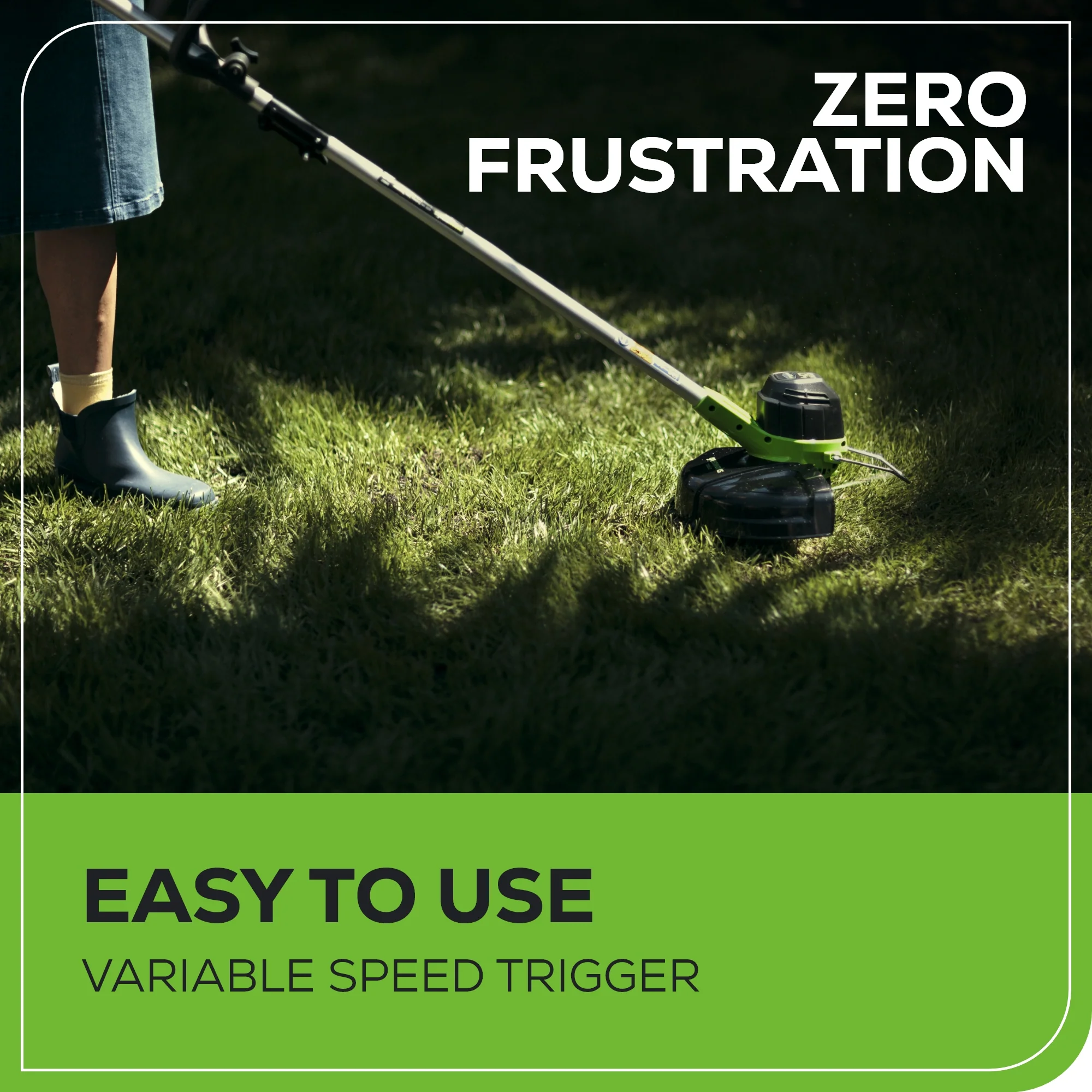 40V 12 Cordless Battery String Trimmer w/ 2.0 Ah Battery & Charger