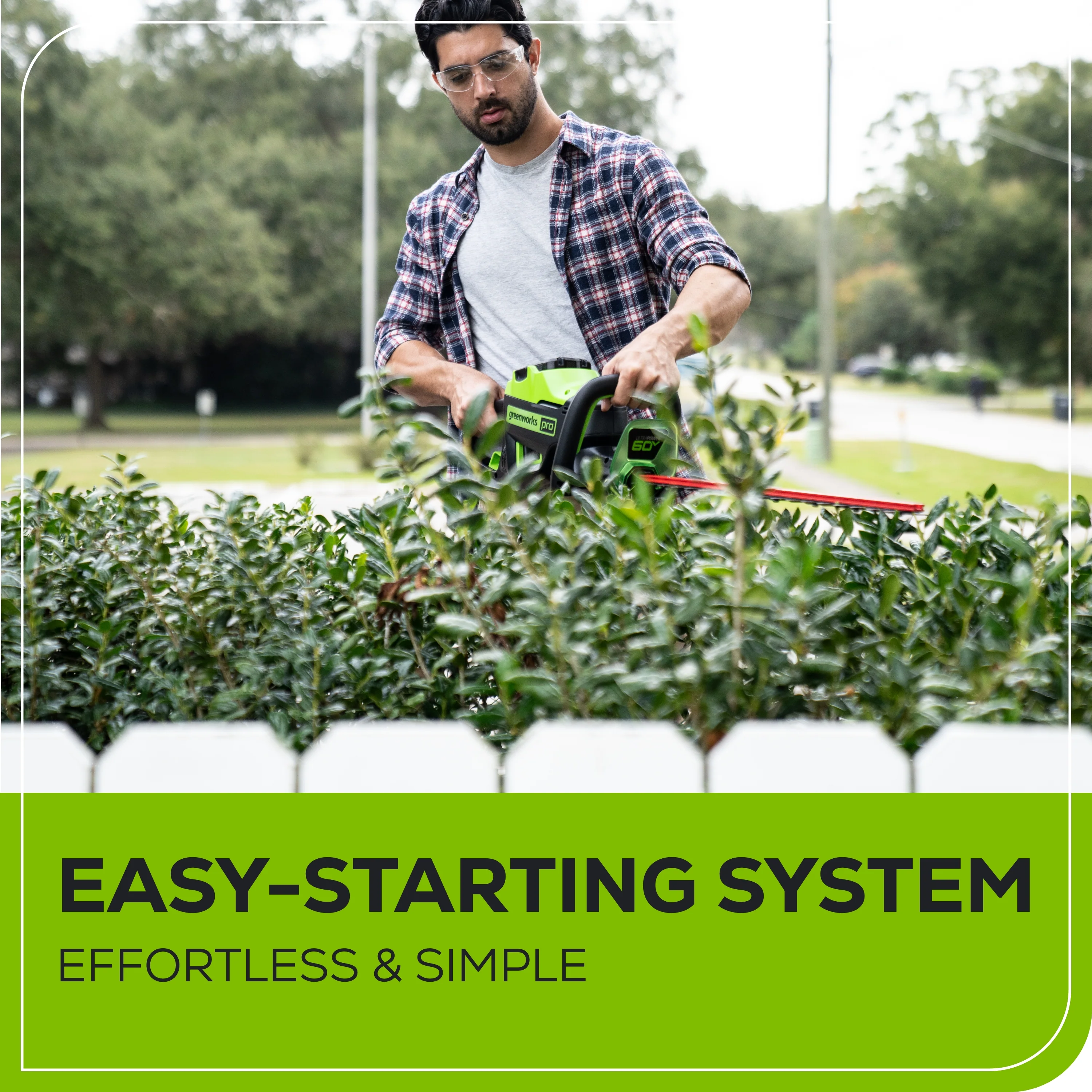 60V 26 Cordless Battery Hedge Trimmer 3200 SPM (Tool Only)