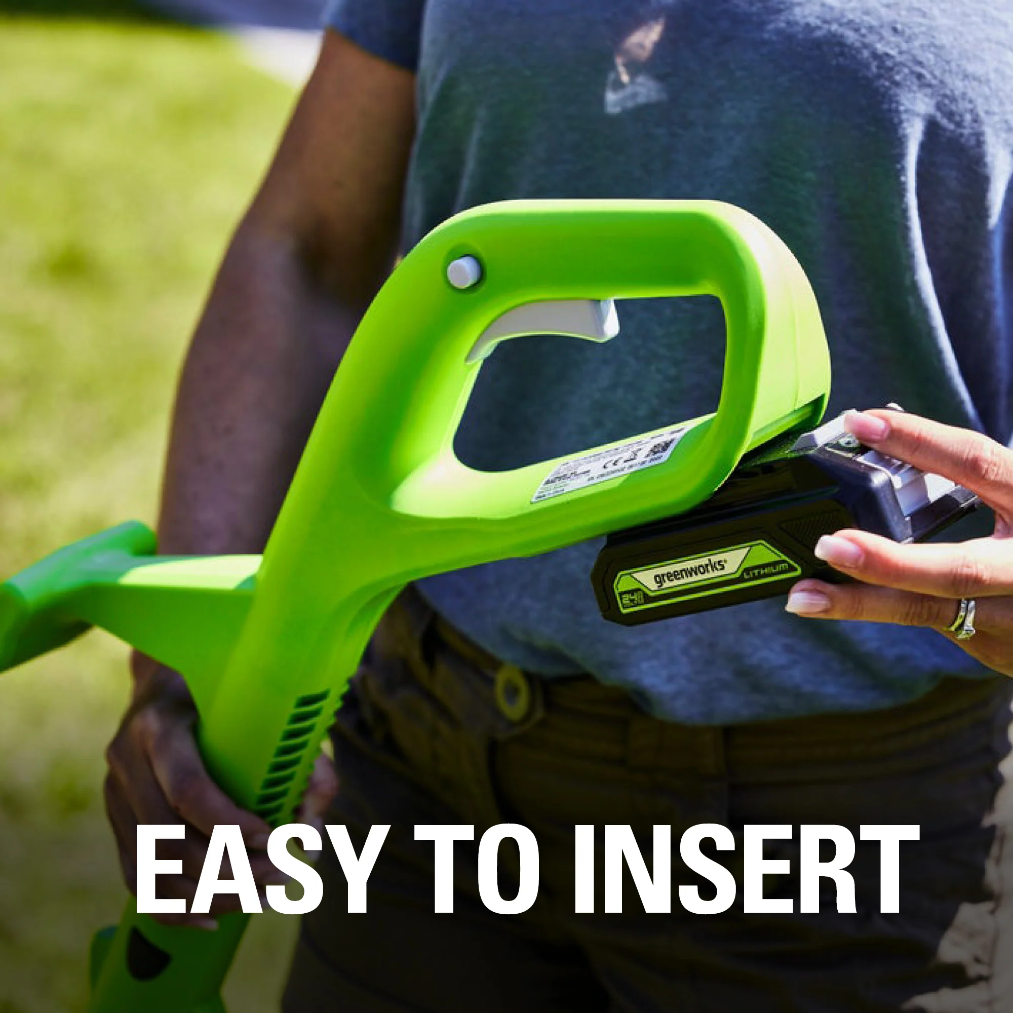 24V 10 Cordless Battery String Trimmer w/ 2.0Ah Battery & Charger