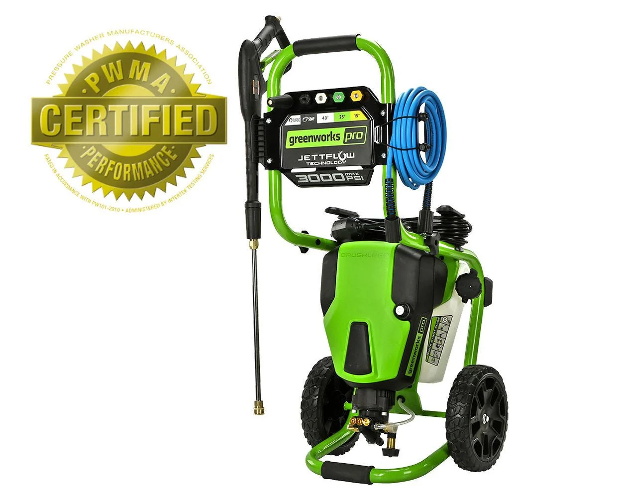 RENEWED Pro 3000-PSI Brushless 2.0-GPM Electric Pressure Washer