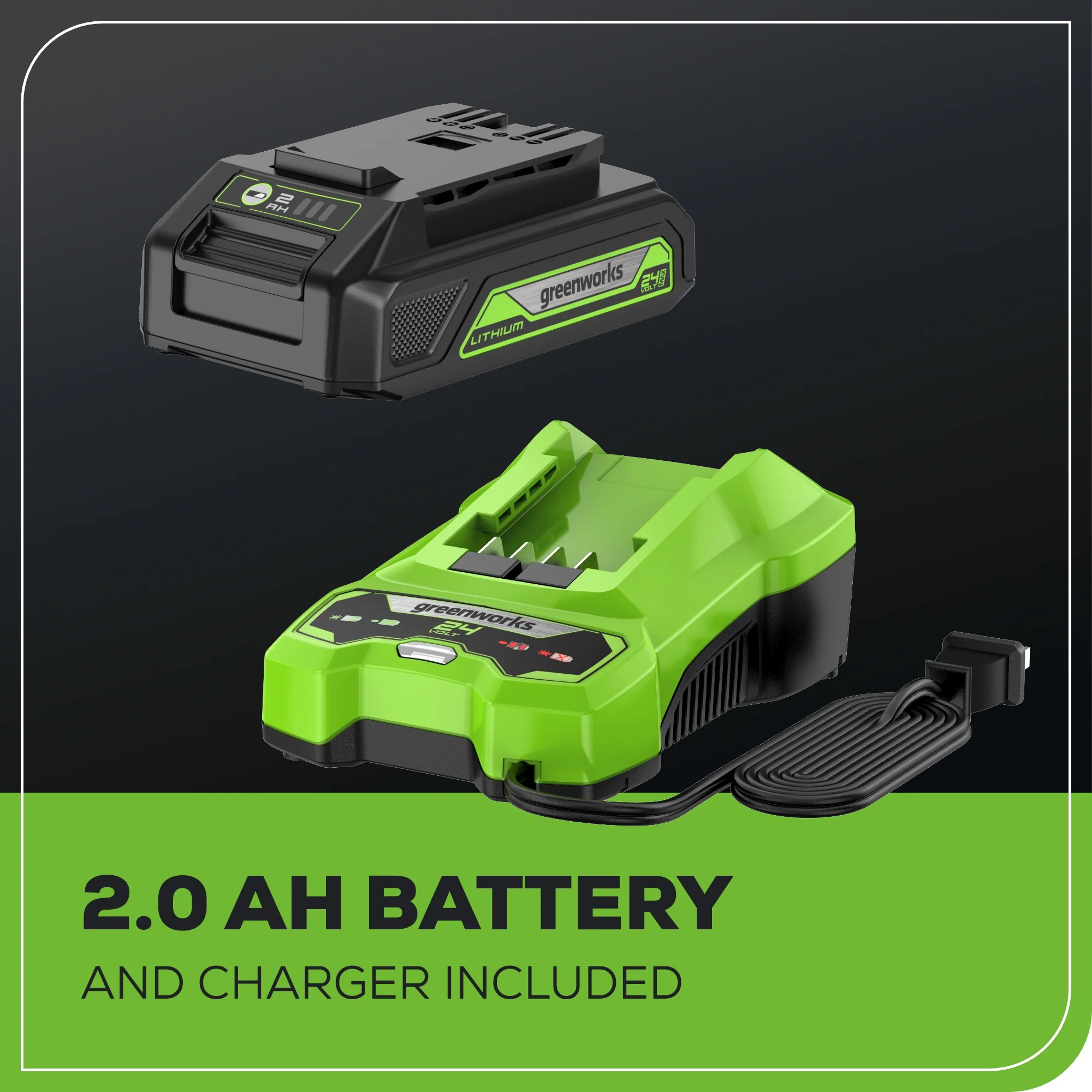 24V 1/4 2650 in/lbs Brushless Impact Driver w/ 2.0Ah USB Battery & Charger