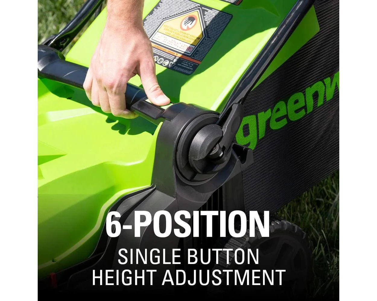 48V (2x24V) 17 Cordless Battery Push Mower & FREE Drill/Driver Combo Kit w/ (2) 4.0 Ah USB Batteries & Dual Port Charger