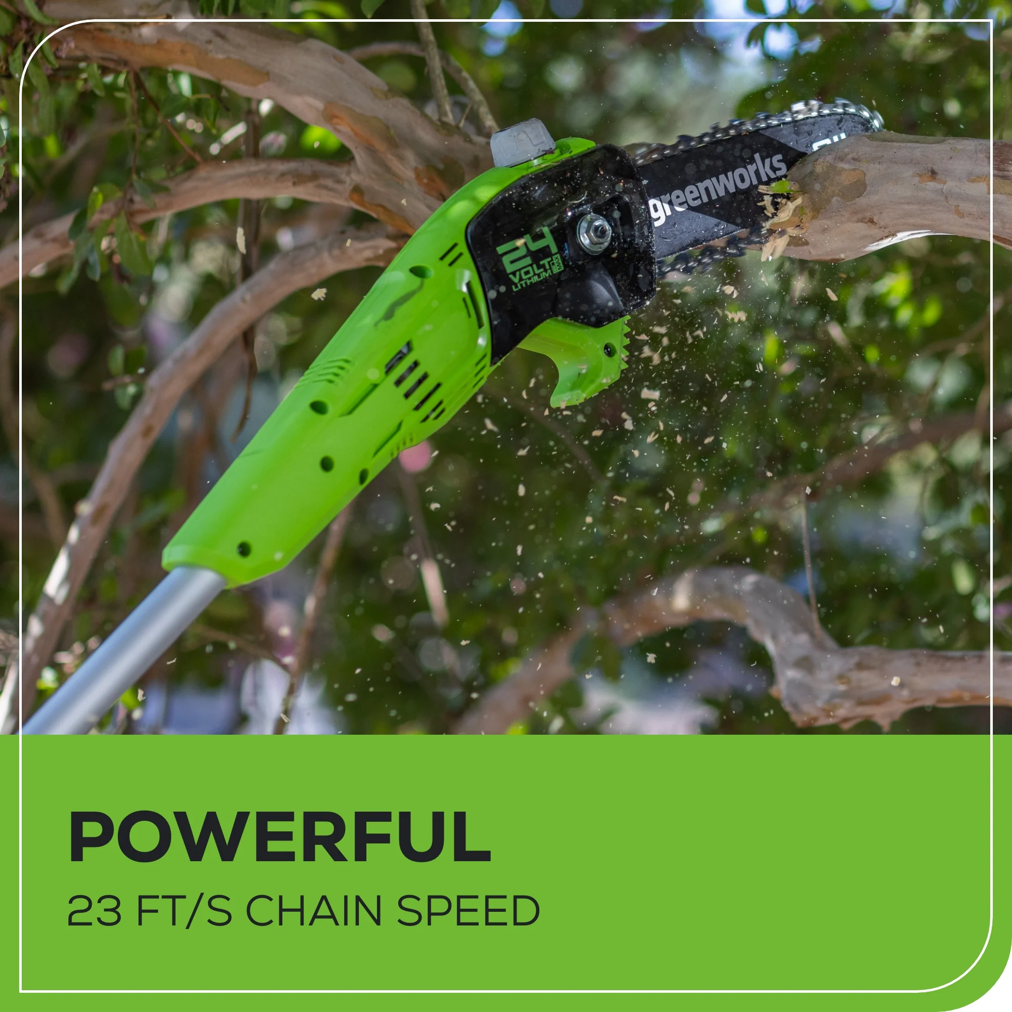24V 8 Cordless Battery Pole Saw (Tool Only)