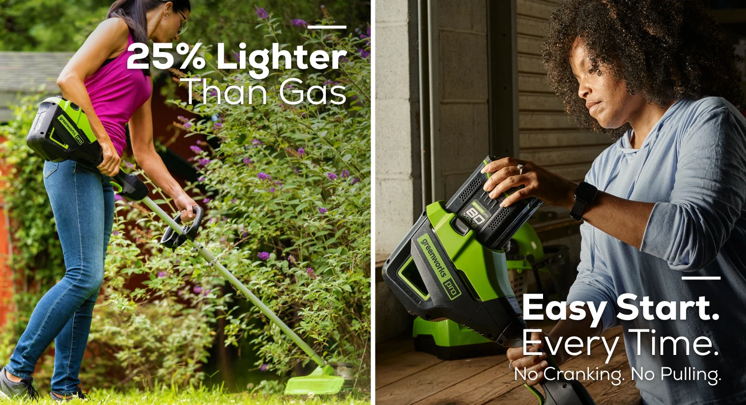 80V 16 Cordless Battery String Trimmer, 730 CFM Blower & 26 Hedge Trimmer Combo Kit w/ 2.0 Ah Battery & Charger