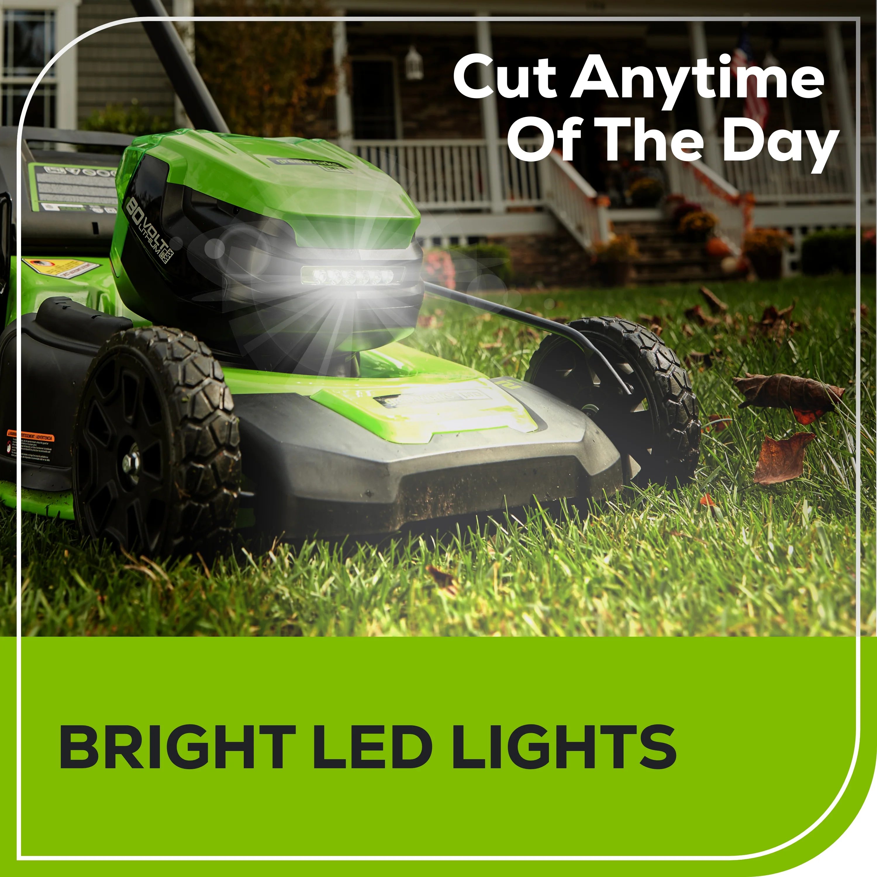 RENEWED 80V 21 Cordless Battery 4-in-1 Self-Propelled Lawn Mower w/ 4.0Ah, 2.0Ah Battery & Rapid Charger