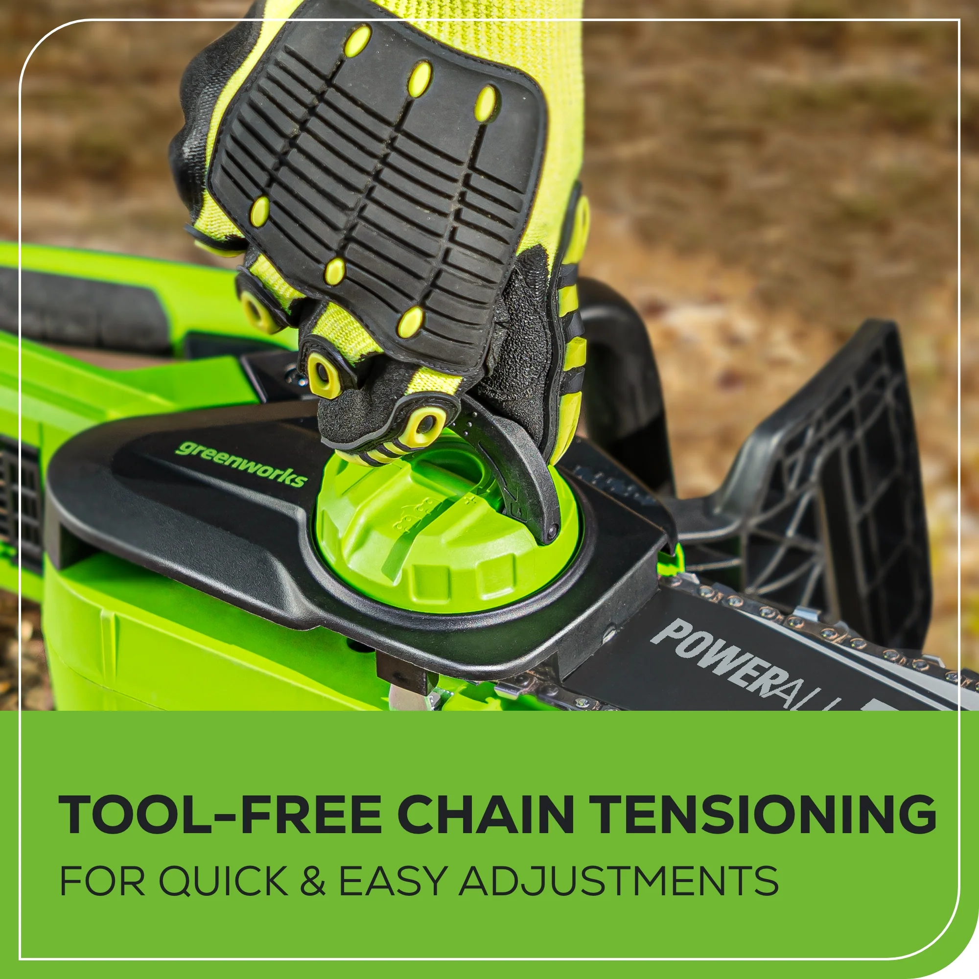 24V 10 Cordless Battery Chainsaw w/ 2.0Ah USB Battery & Charger