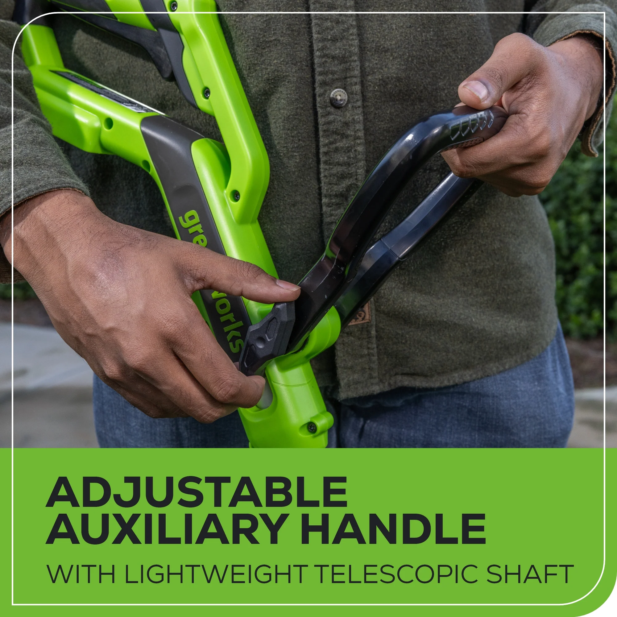 24V 12 Cordless Battery String Trimmer & Edger w/ 2.0Ah USB Battery & Charger