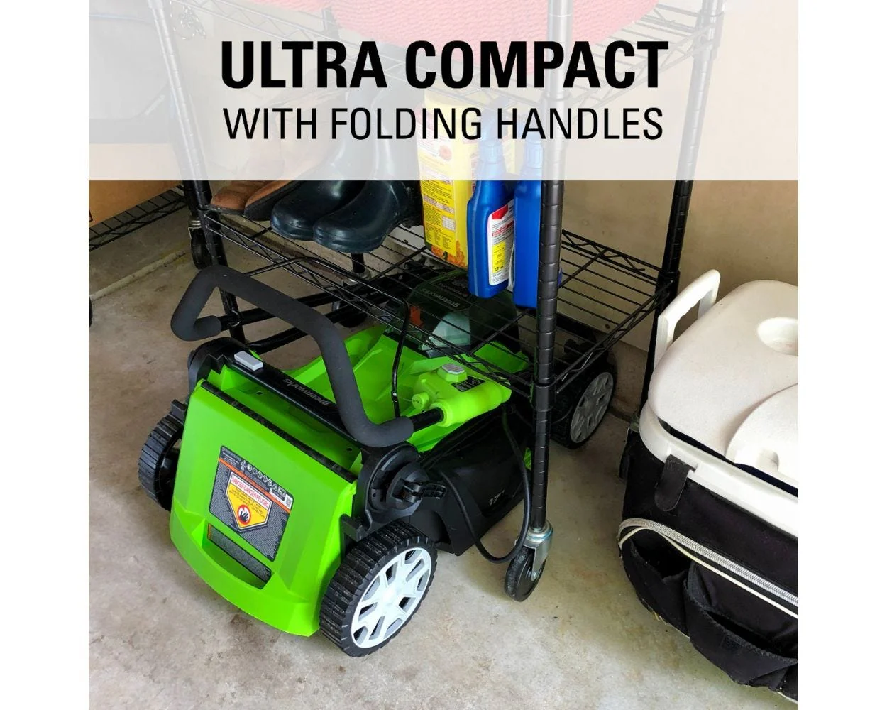 48V (2x24V) 17 Cordless Battery Push Lawn Mower w/ Two (2) 4.0Ah USB Batteries & Dual Port Charger