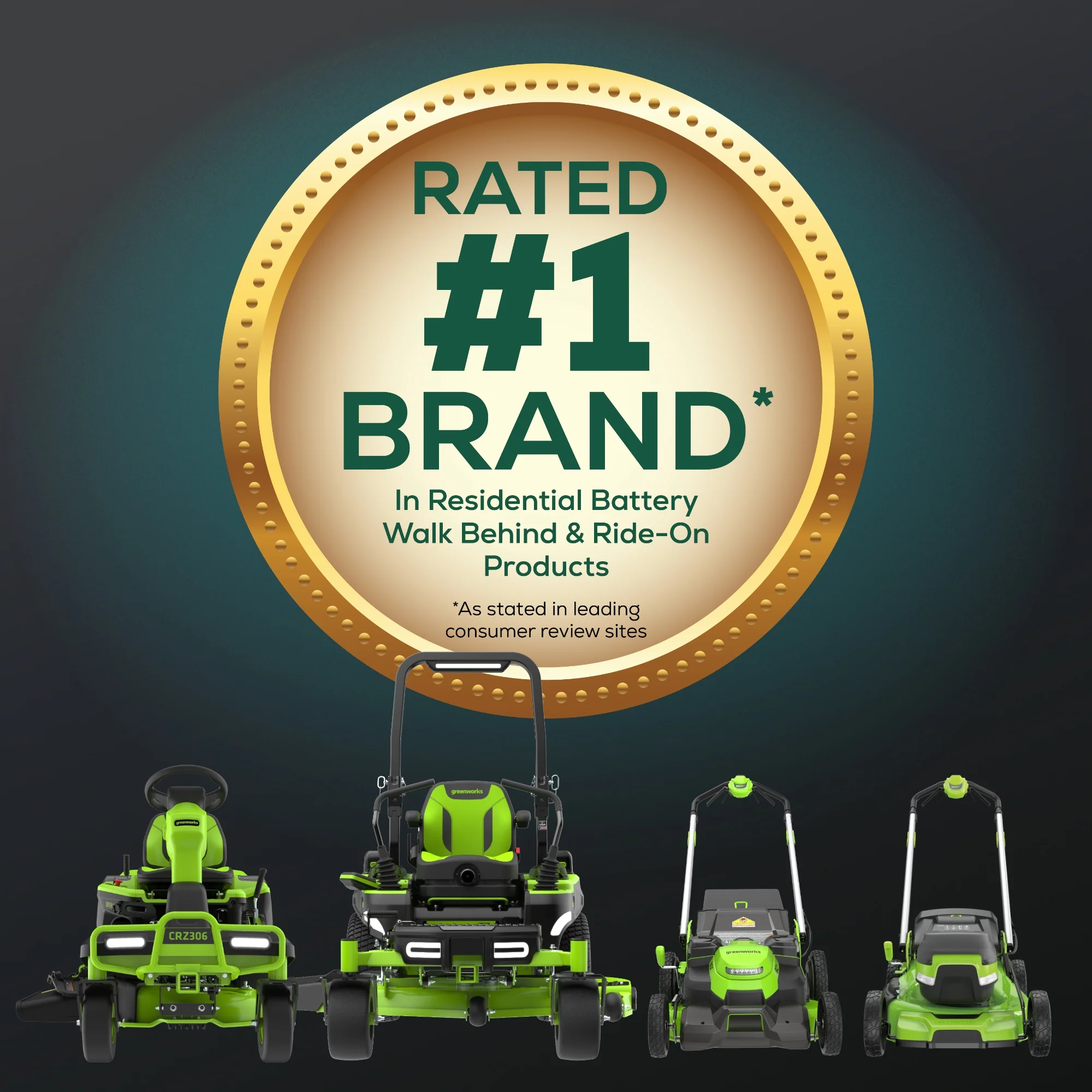 60V 42 Cordless Battery CrossoverT Riding Lawn Mower w/ Six (6) 8.0Ah Batteries and Three (3) Dual Port Turbo Chargers