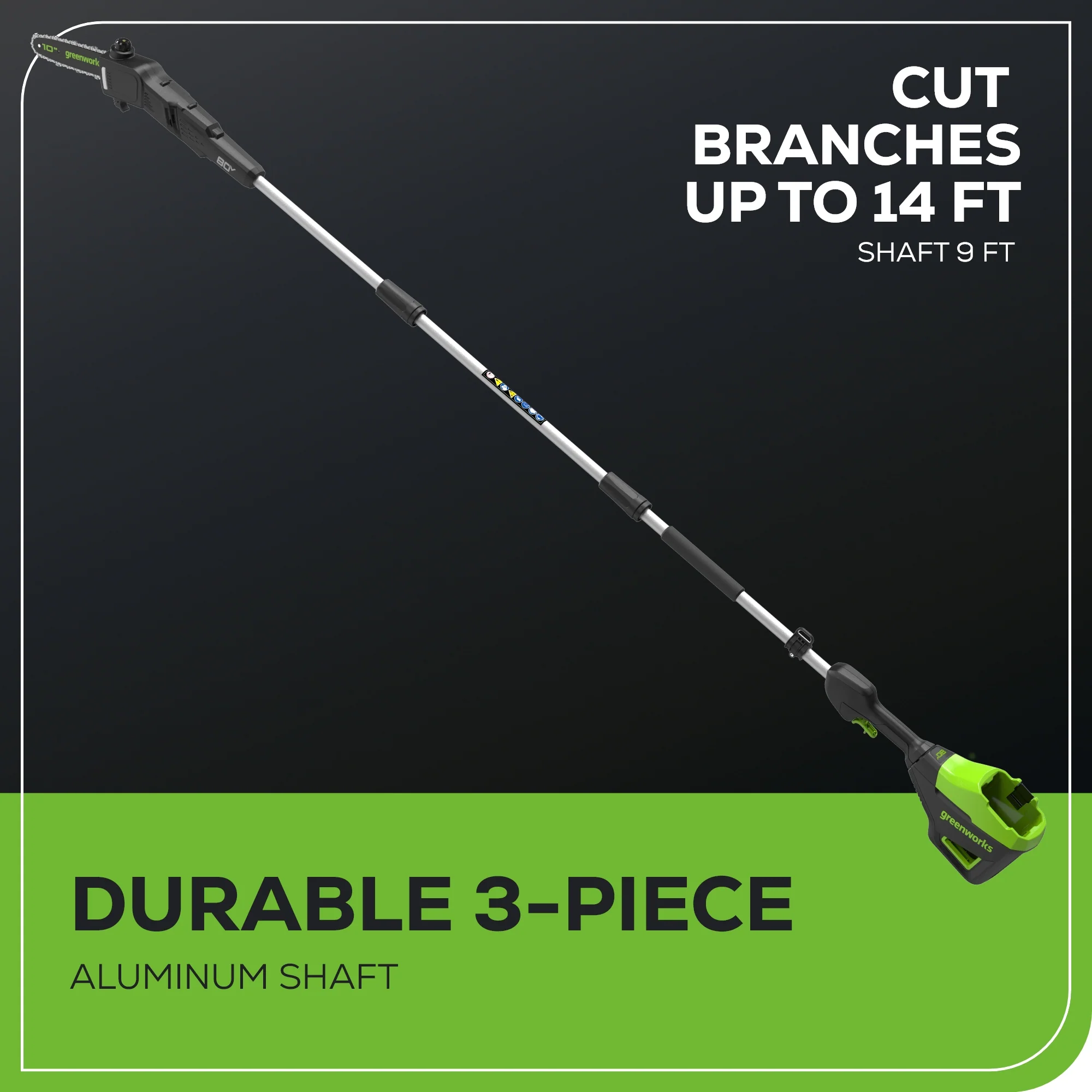 80V 10 Gen2 Cordless Battery Pole Saw (Tool Only)