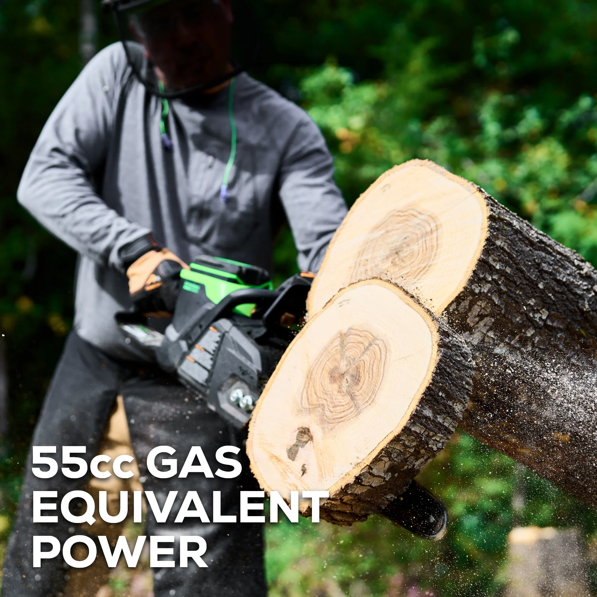 82V 18 2.7kW Chainsaw w/ 4Ah Battery & Dual Port Charger