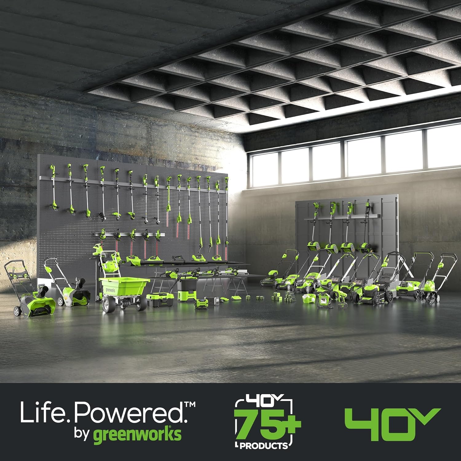 40V 16 Cordless Battery Push Lawn Mower w/ 4.0Ah Battery & Charger