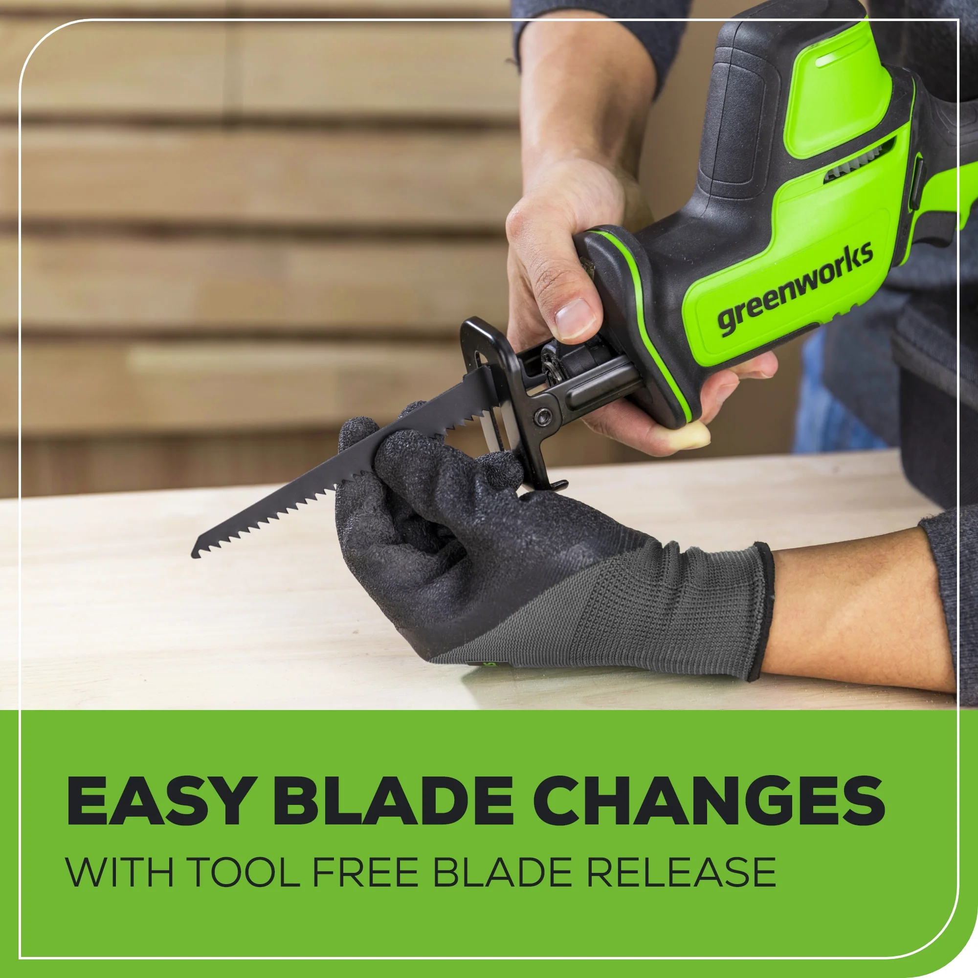 24V 1 One-Handed Compact Reciprocating Saw (Tool Only)