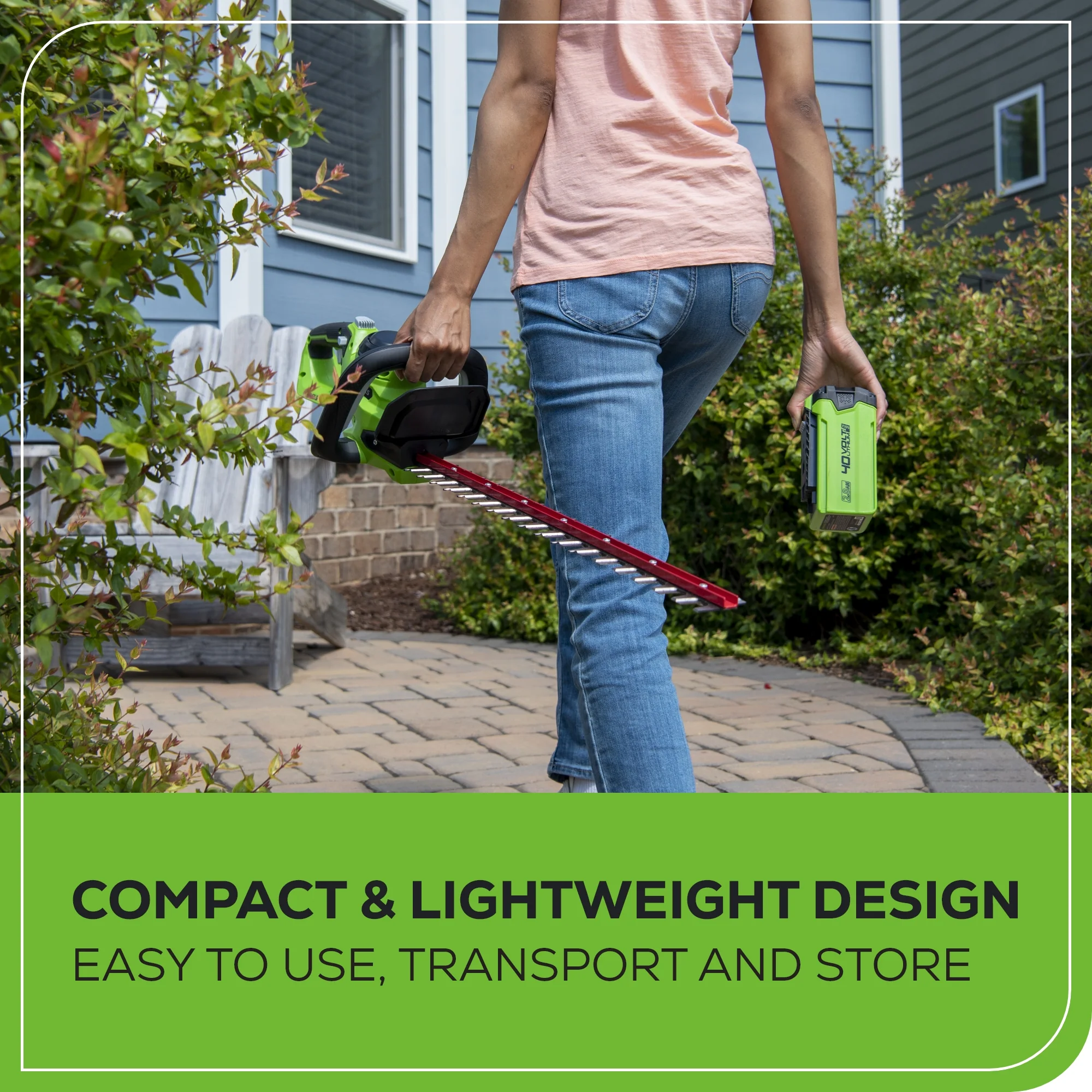 40V 24 Cordless Battery Hedge Trimmer (Tool Only)