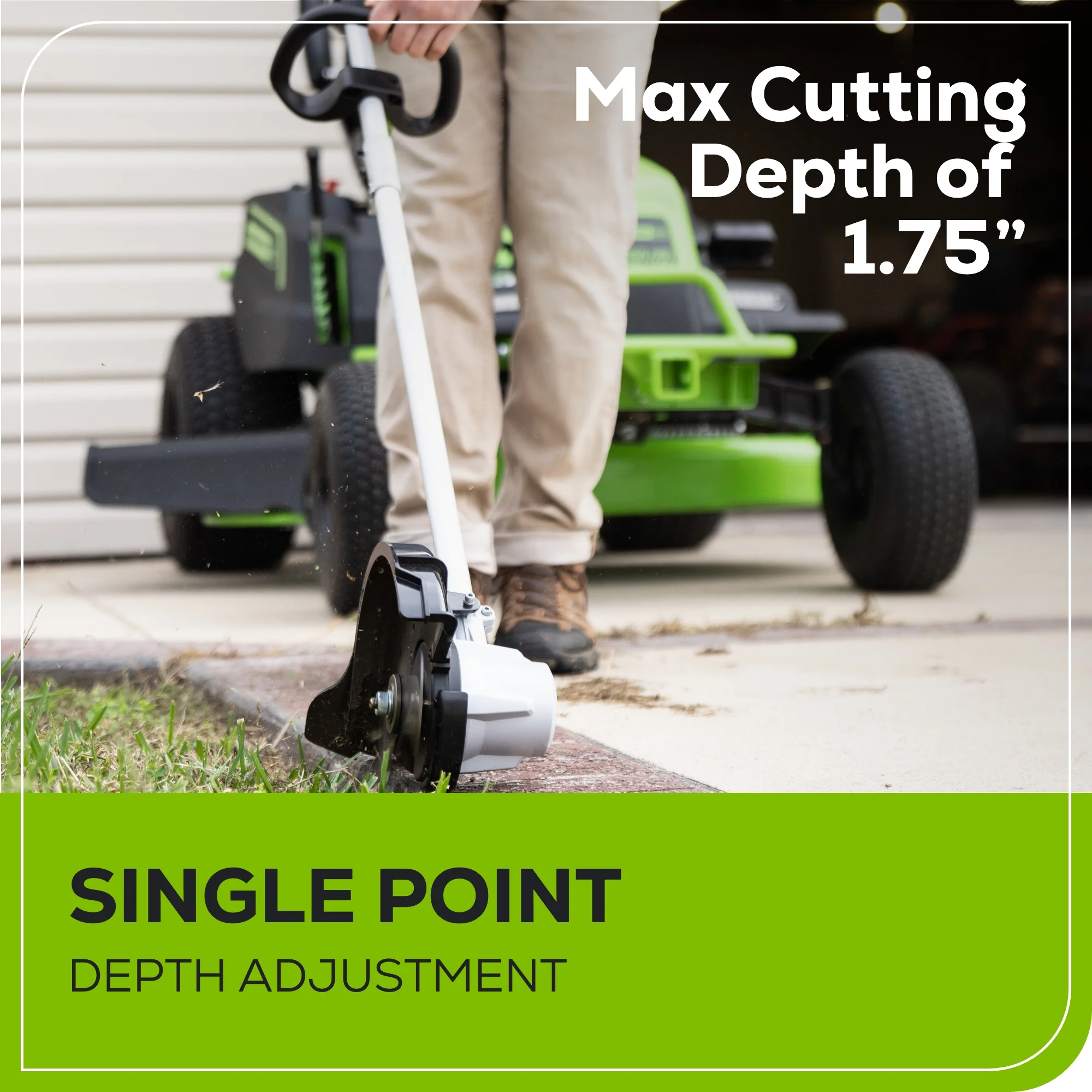 60V 8 Cordless Battery Edger w/ 2.0Ah Battery & Charger