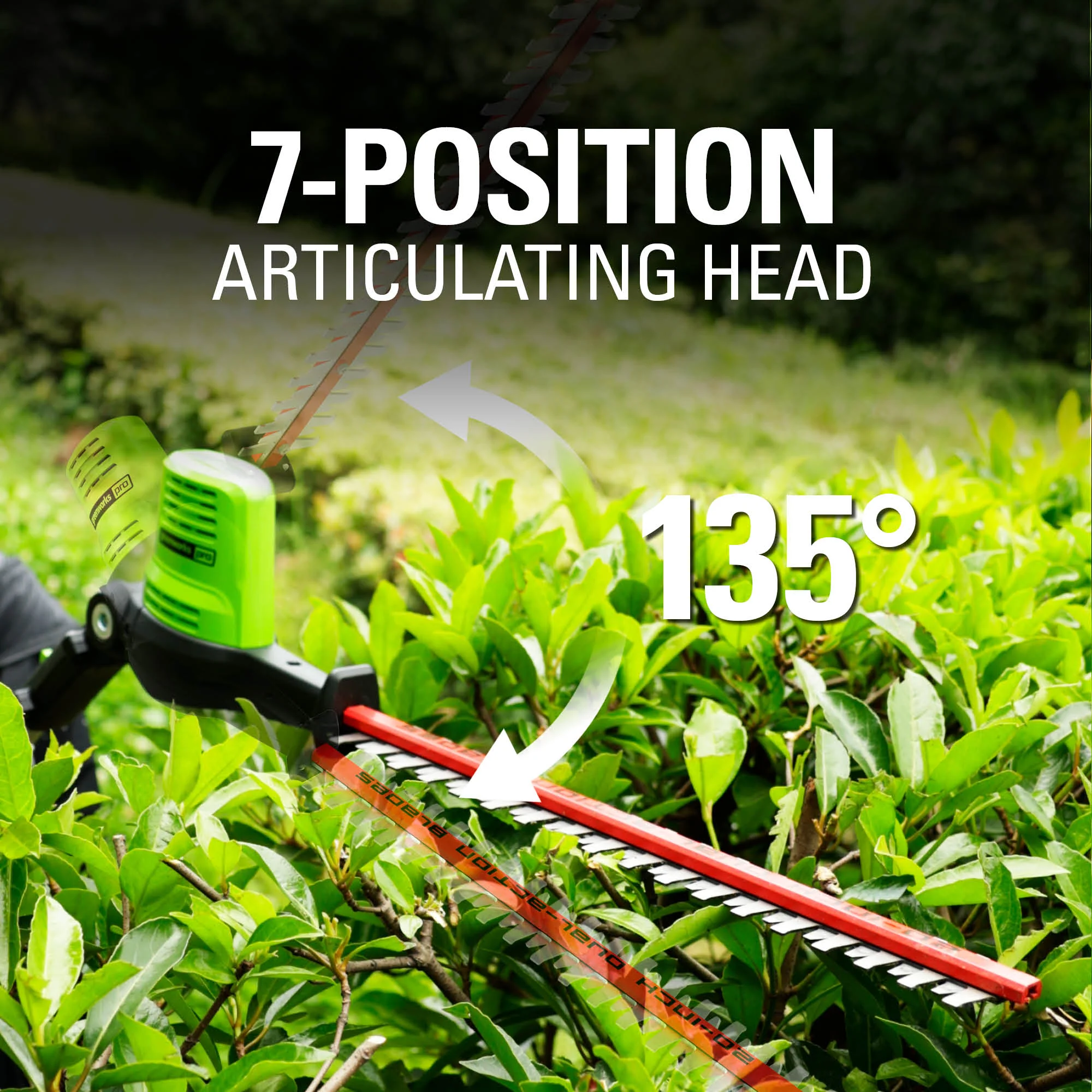 80V 20 Cordless Pole Hedge Trimmer (3/4“cut, 3000SPM), Tool Only